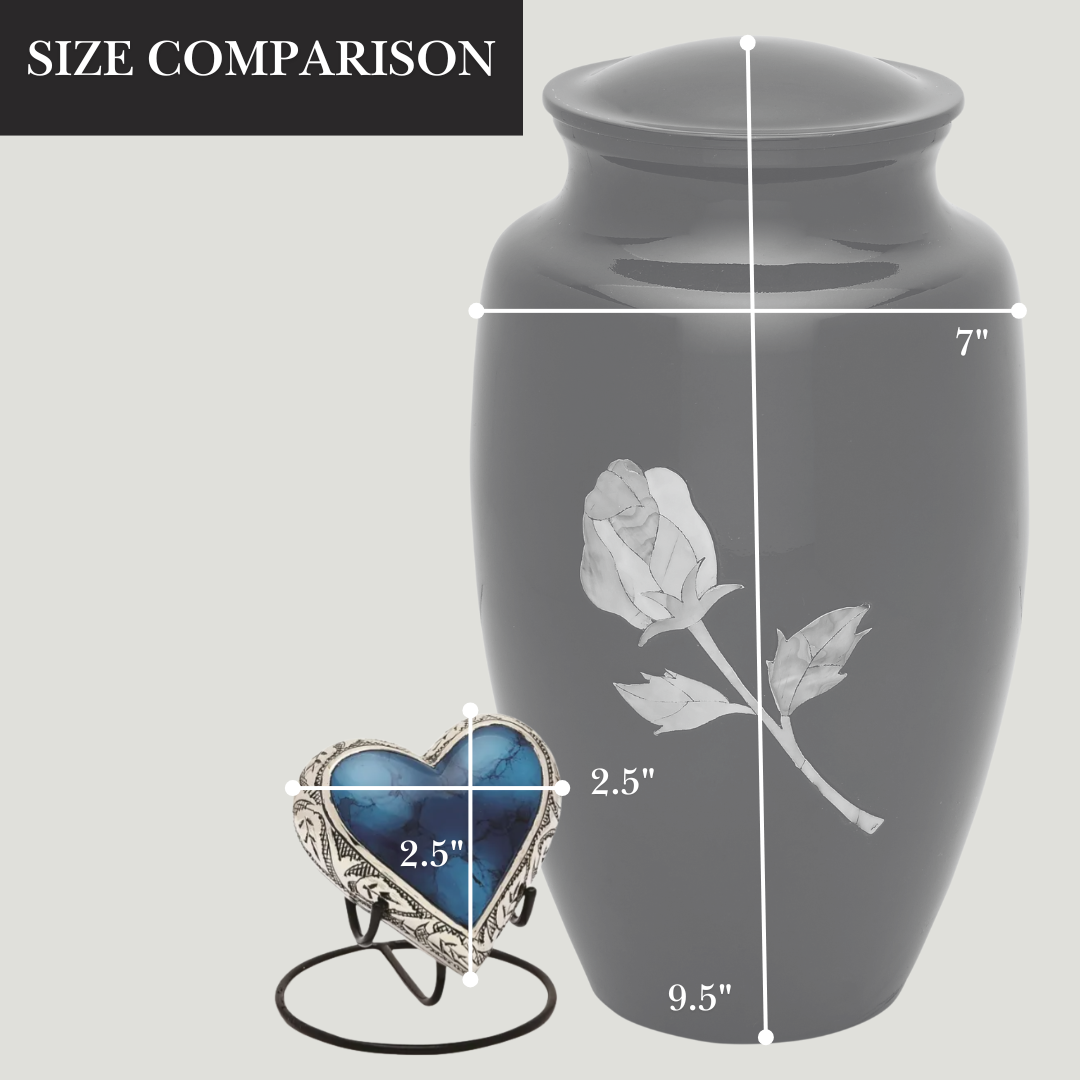 Grecian Blue Keepsake Heart