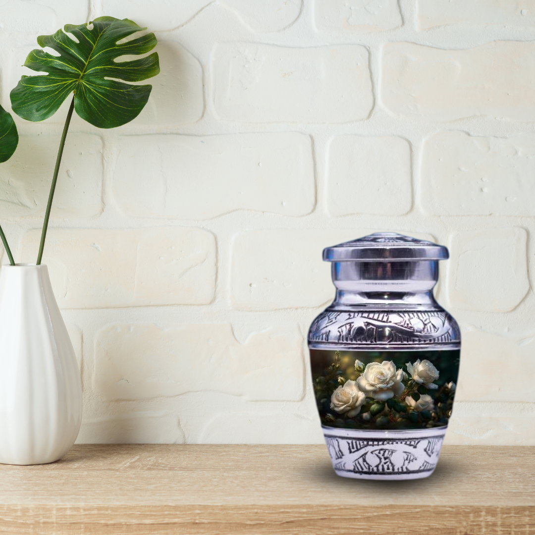 White Roses - Keepsake Urn