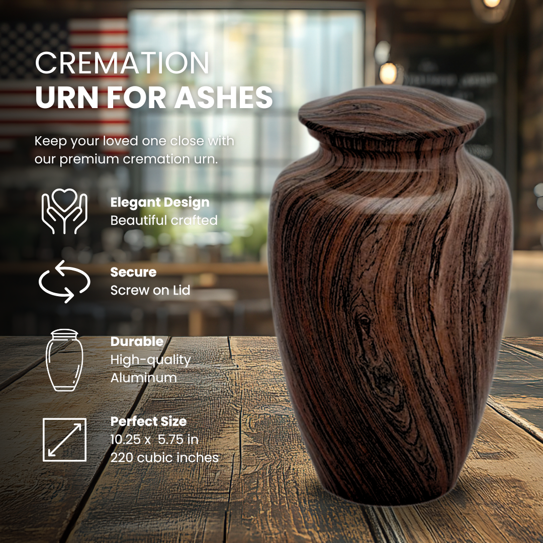 Brazilian Rose Wood - Adult Cremation Urn