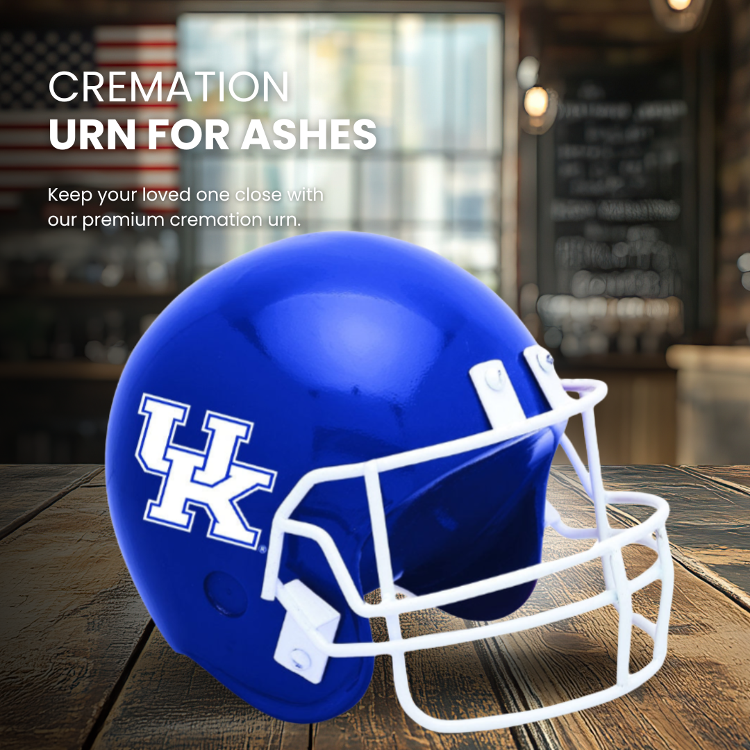 UK Football Helmet Urn
