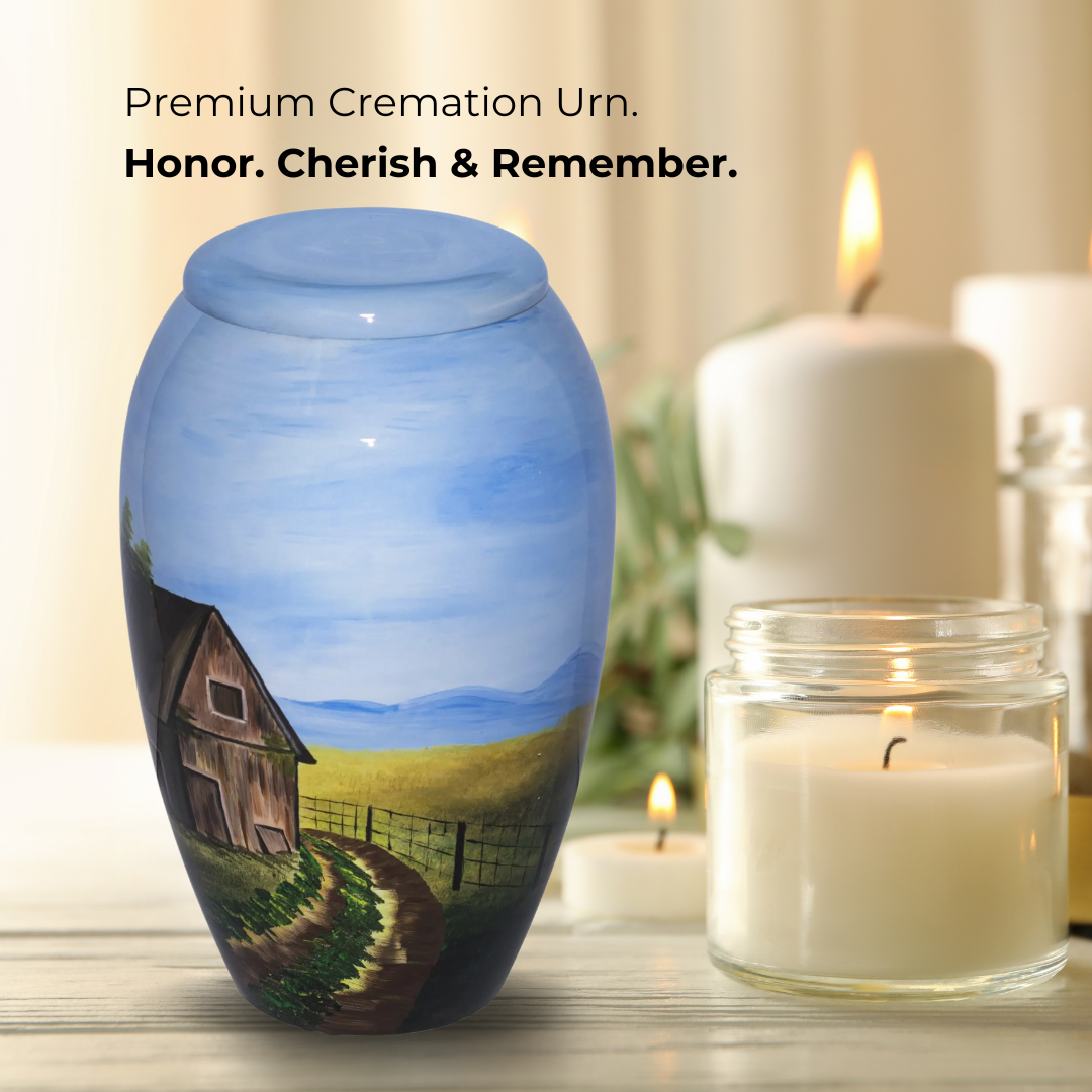 Country Road Adult Cremation Urn