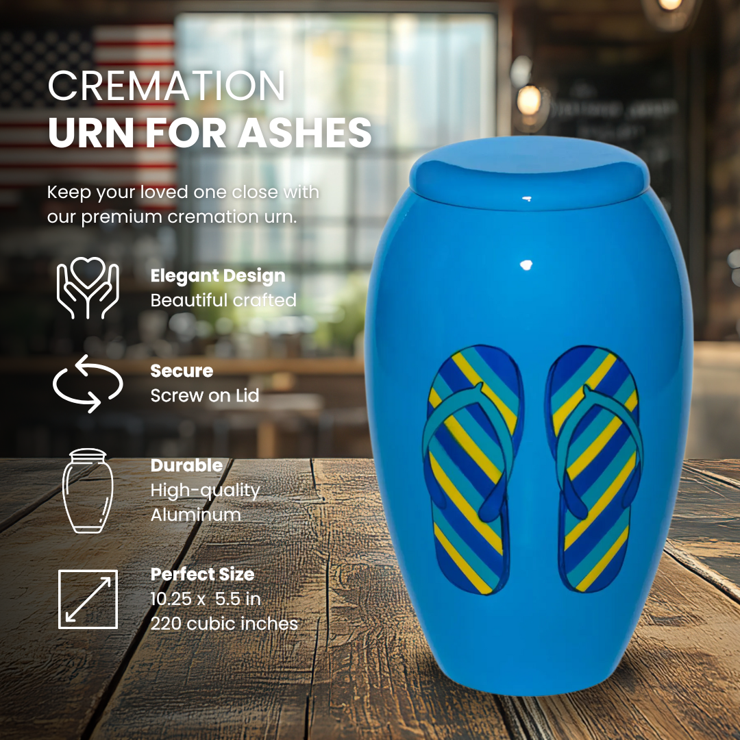 Flip Flops Adult Cremation Urn