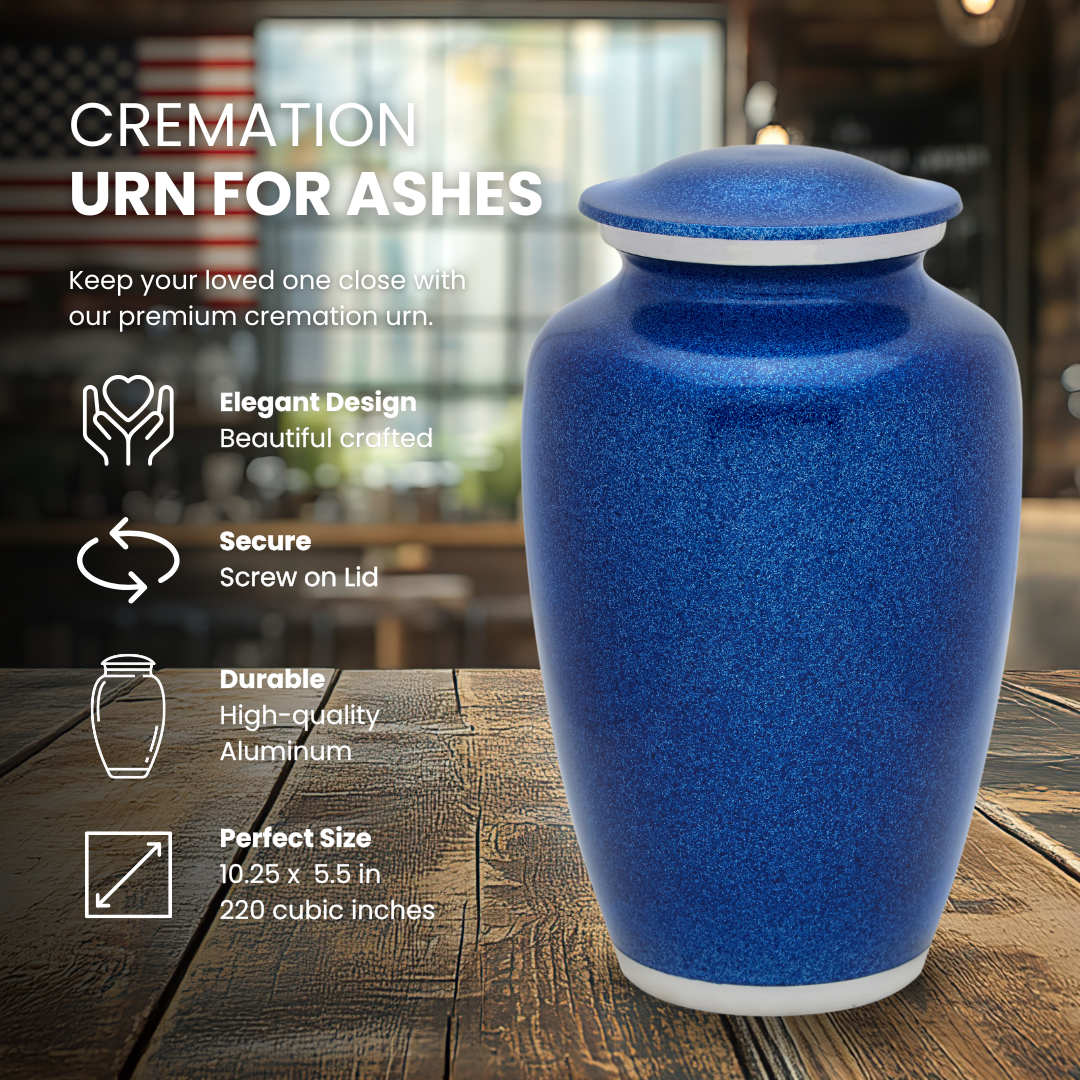 Blue Pearl  Adult Urn