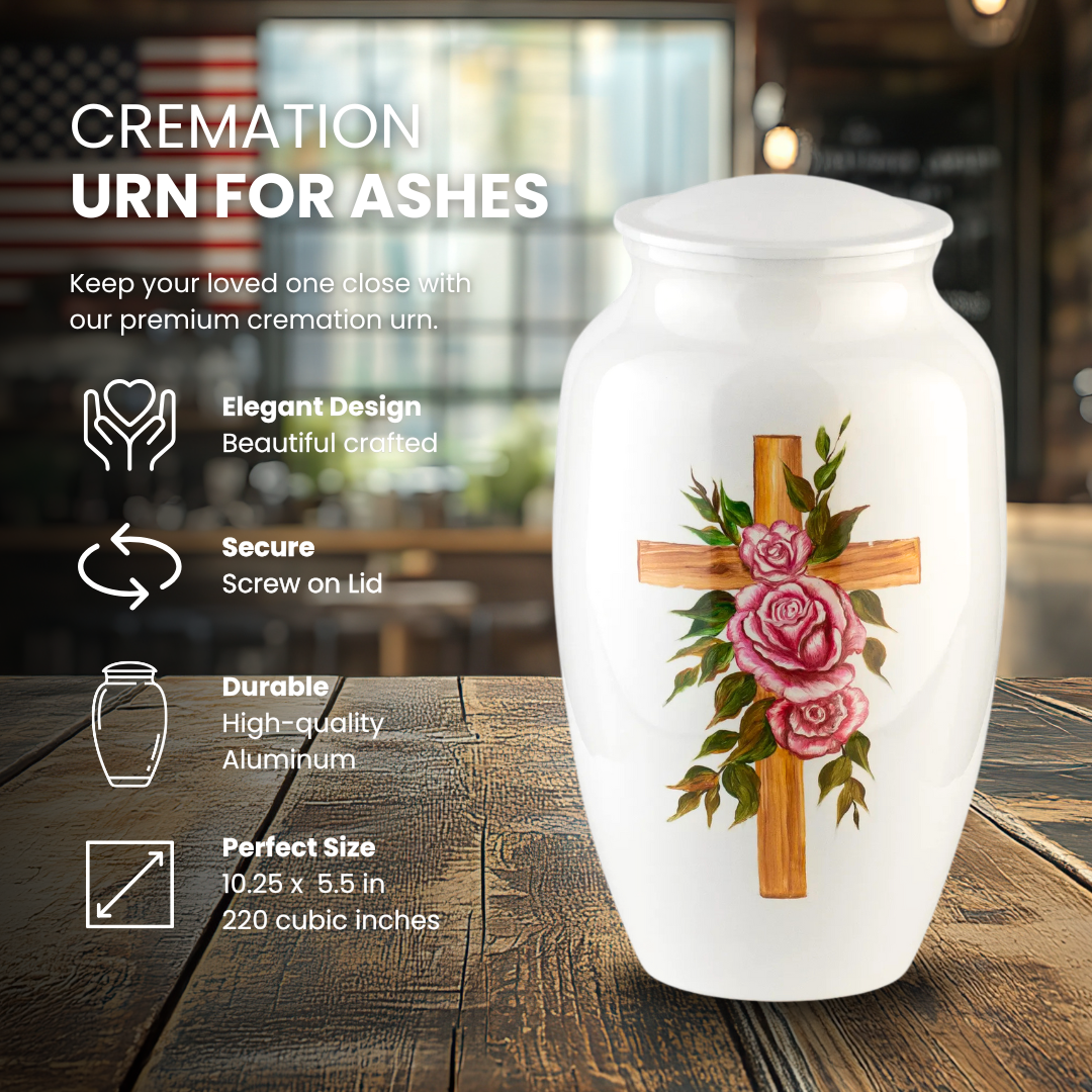 Pink Rose Cross Adult