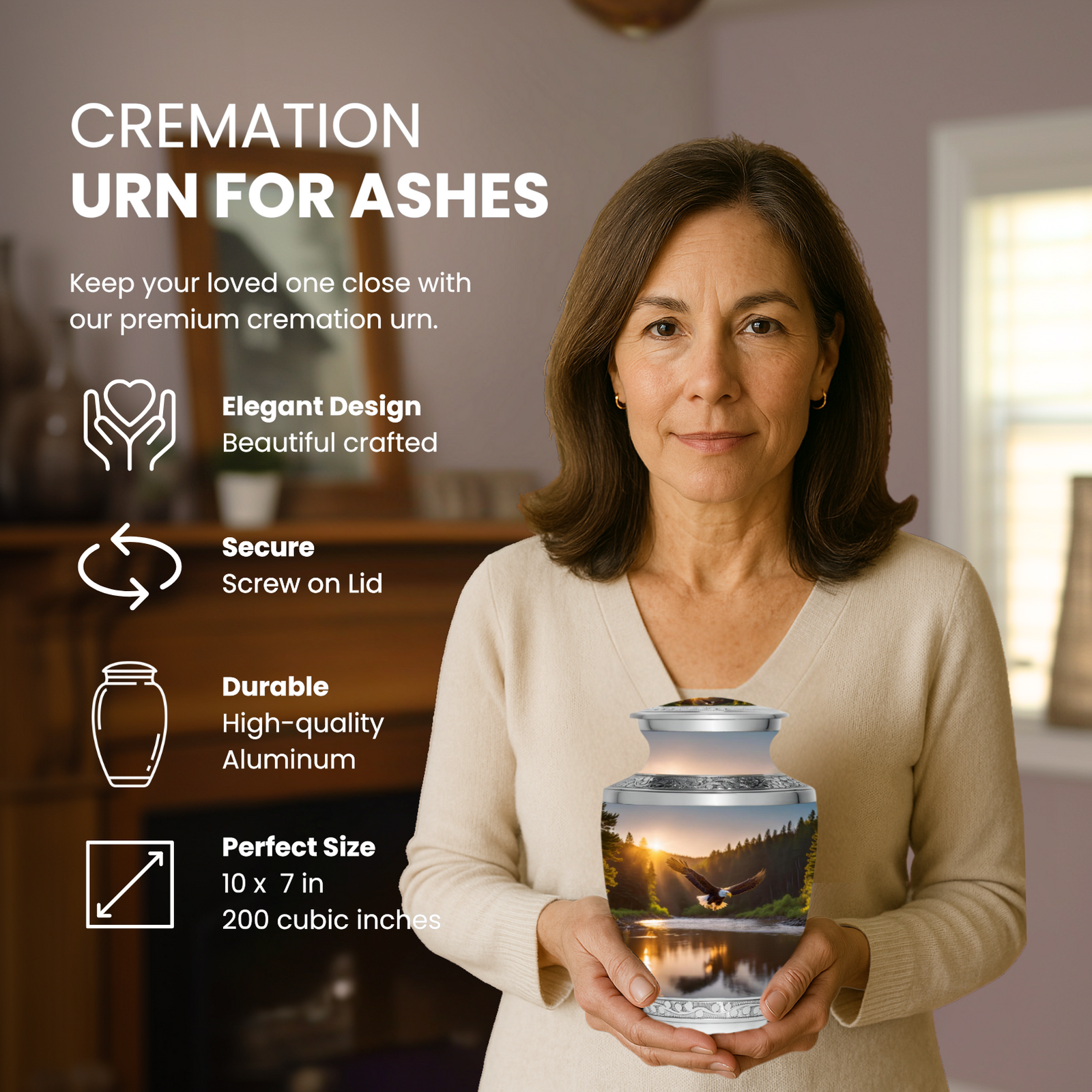 Soaring Eagle - Adult Cremation Urn