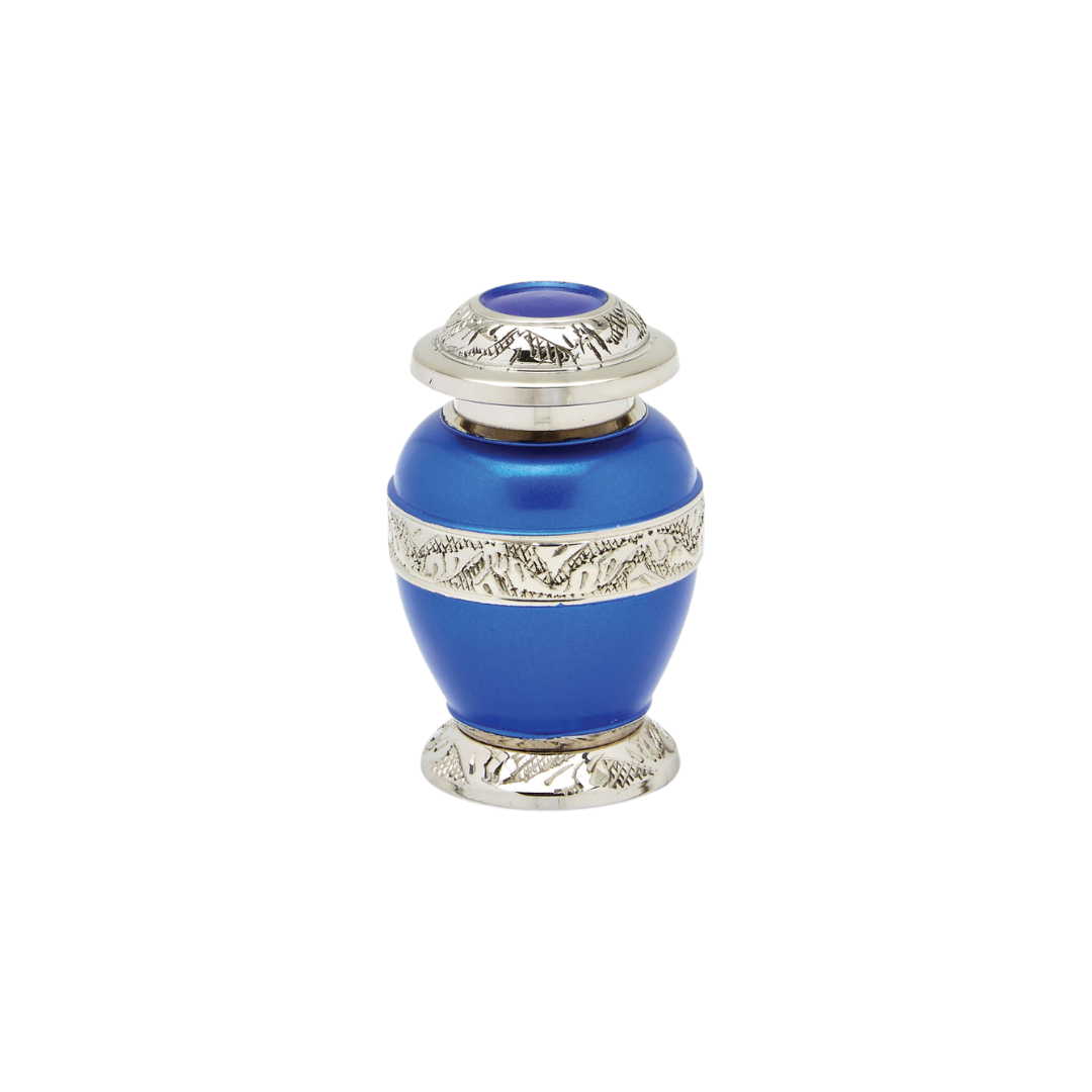 Berkshire Silver Blue Keepsake Mini Urn Mini Urn