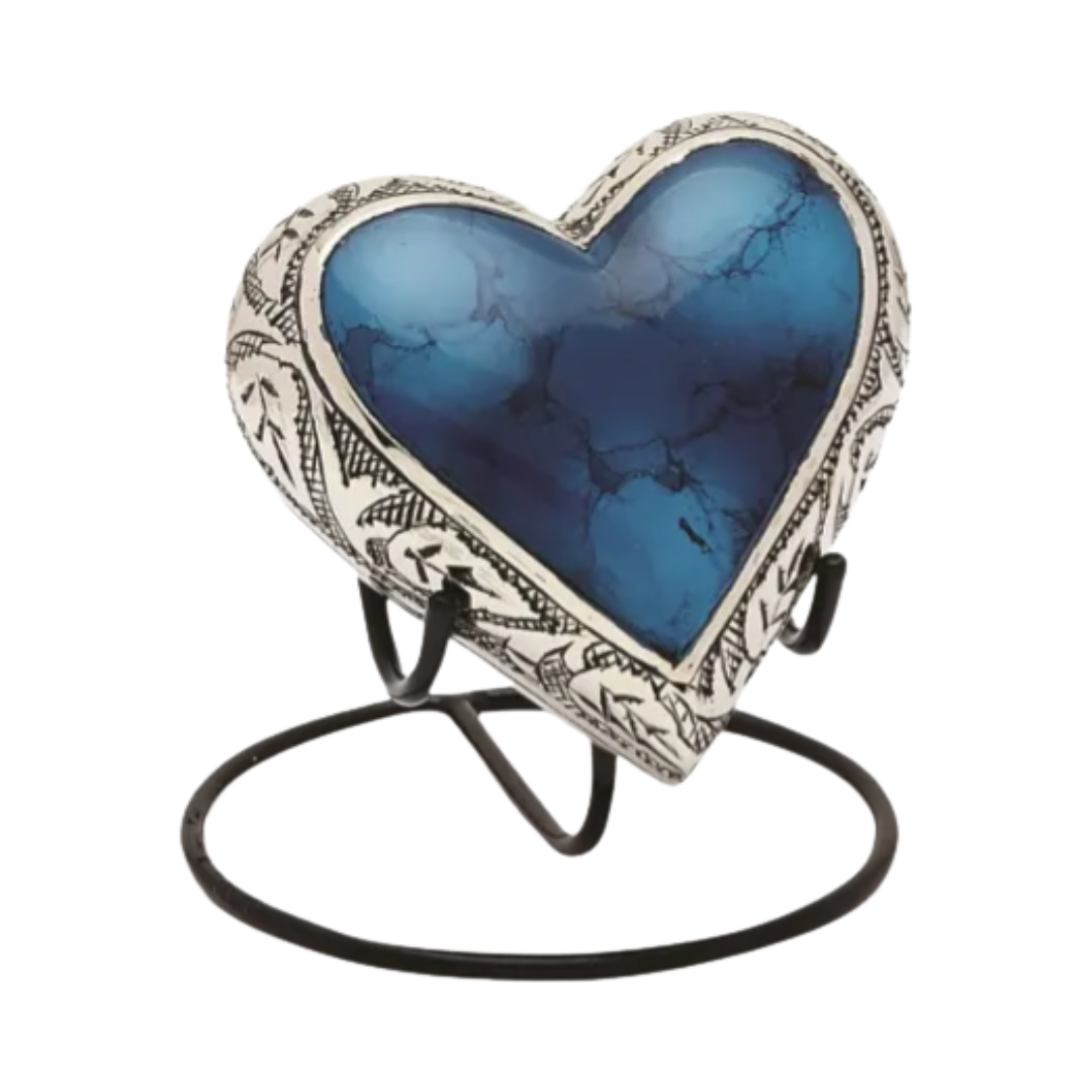 Grecian Blue Keepsake Heart