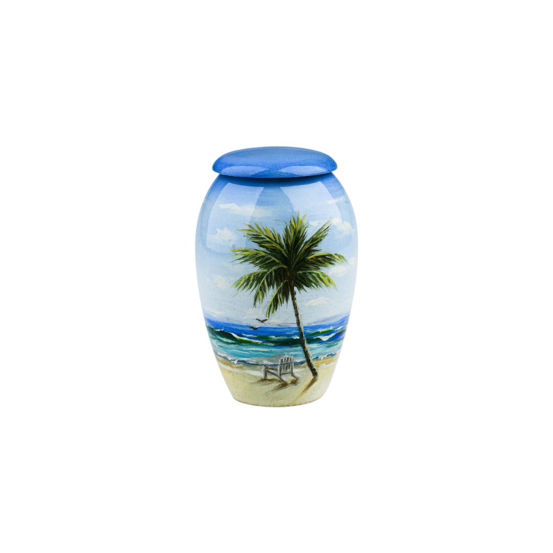 Under the Palm Keepsake Mini Urn