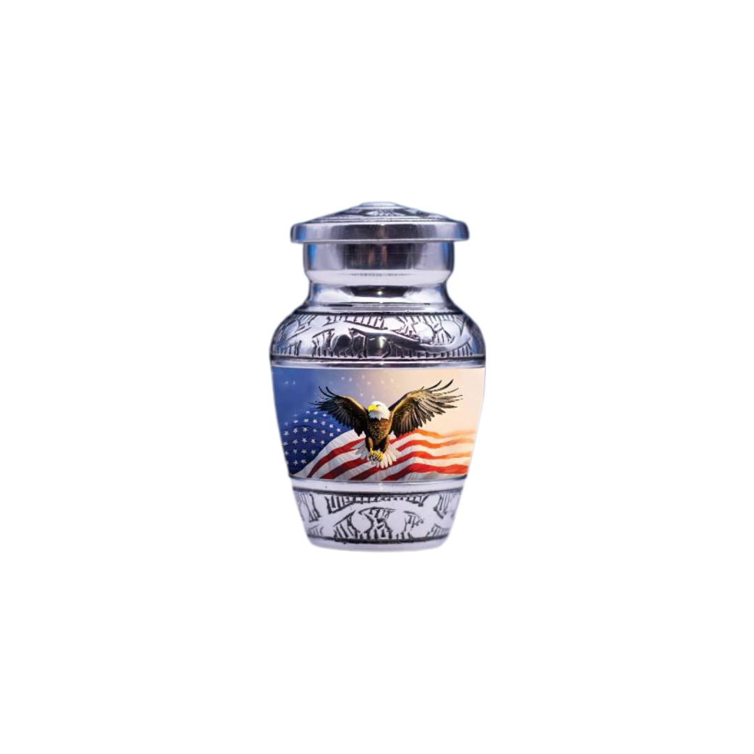 American Flag& Eagle - Keepsake Urn
