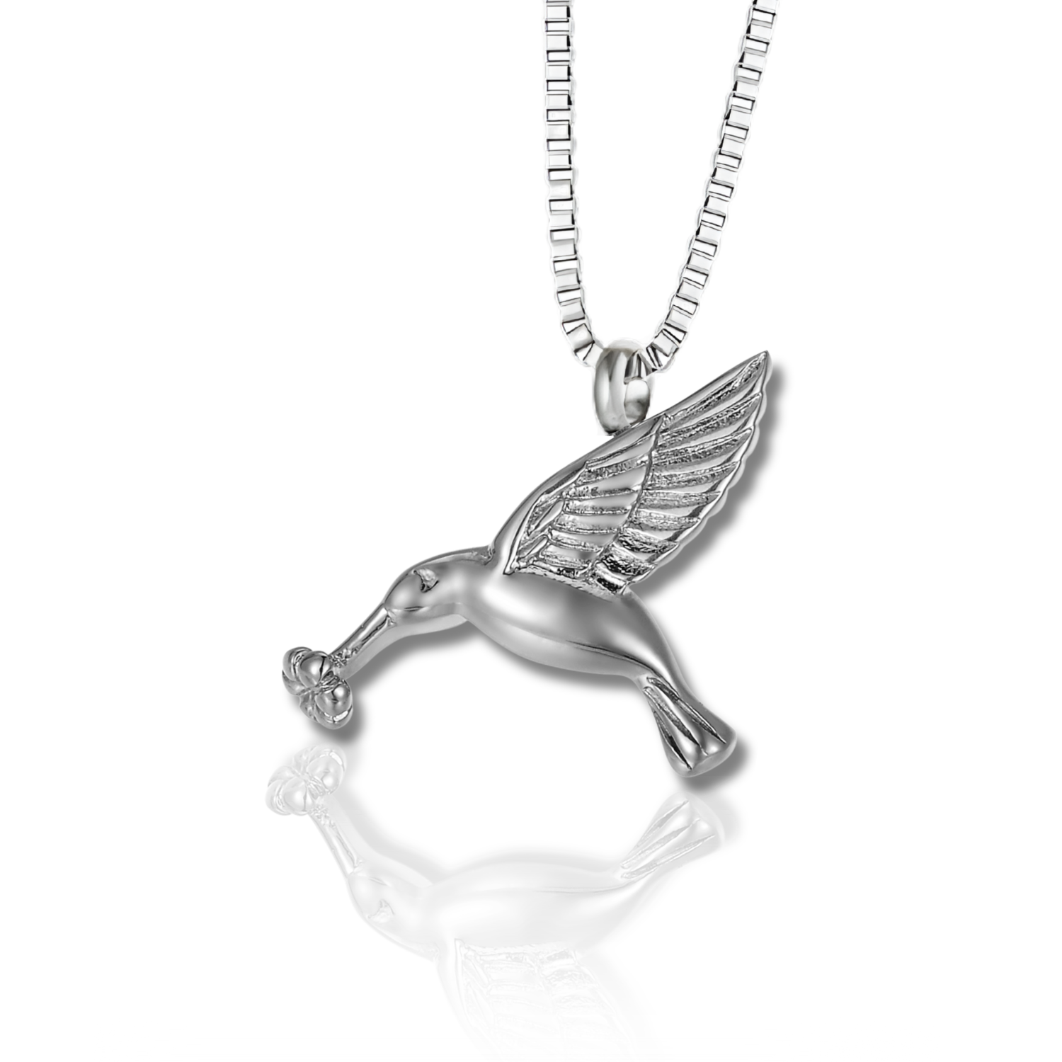 Hummingbird Pendant - Cremation Necklace