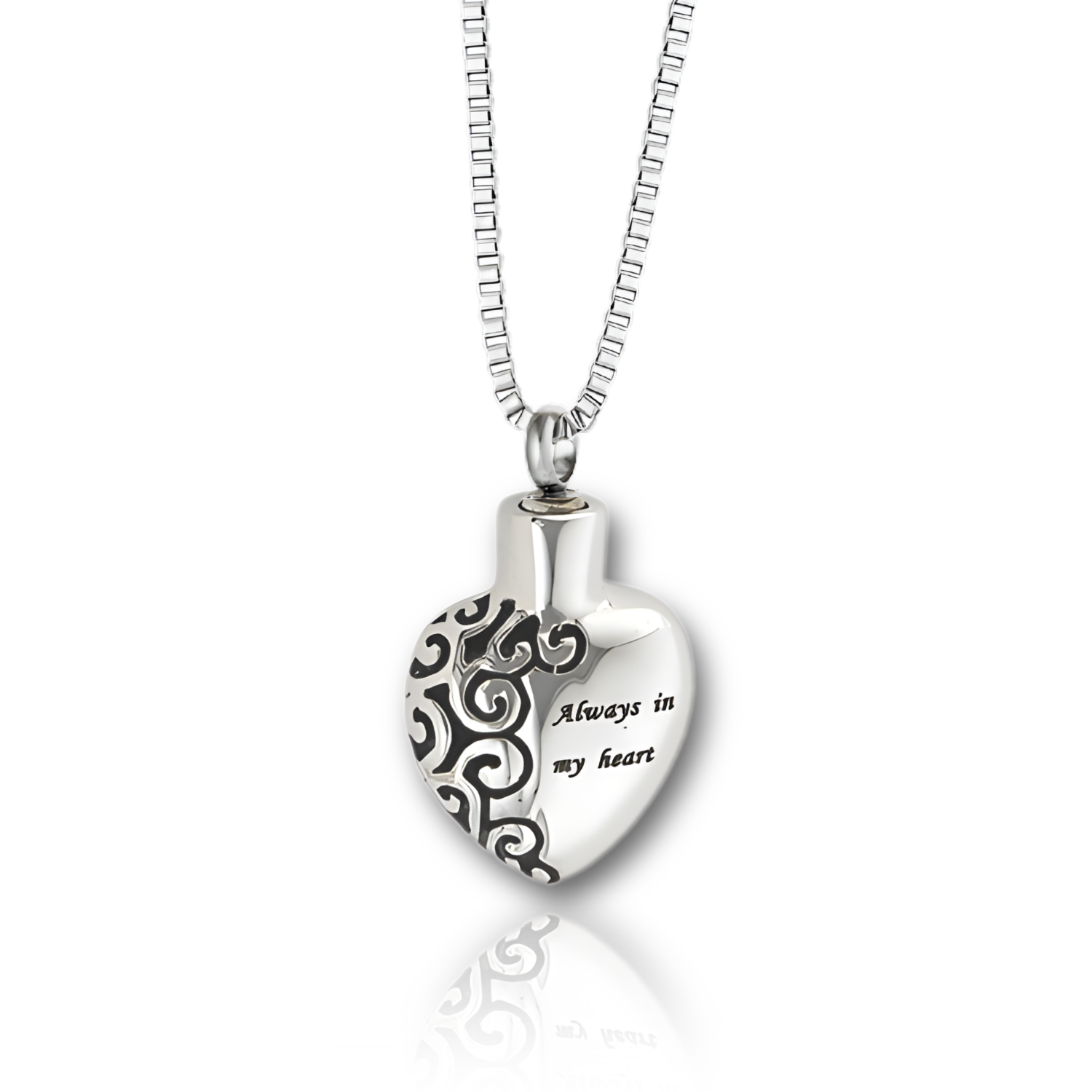 Always in My Heart Pendant - Cremation Necklace