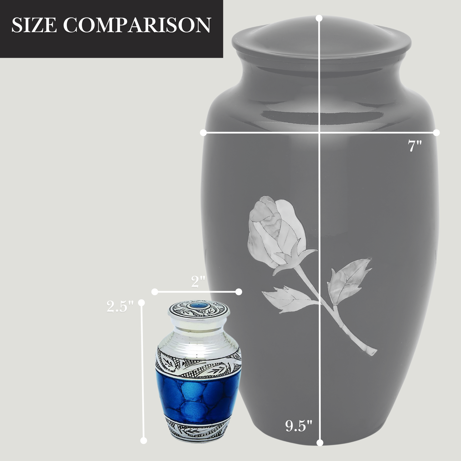 Grecian Blue Token Urn