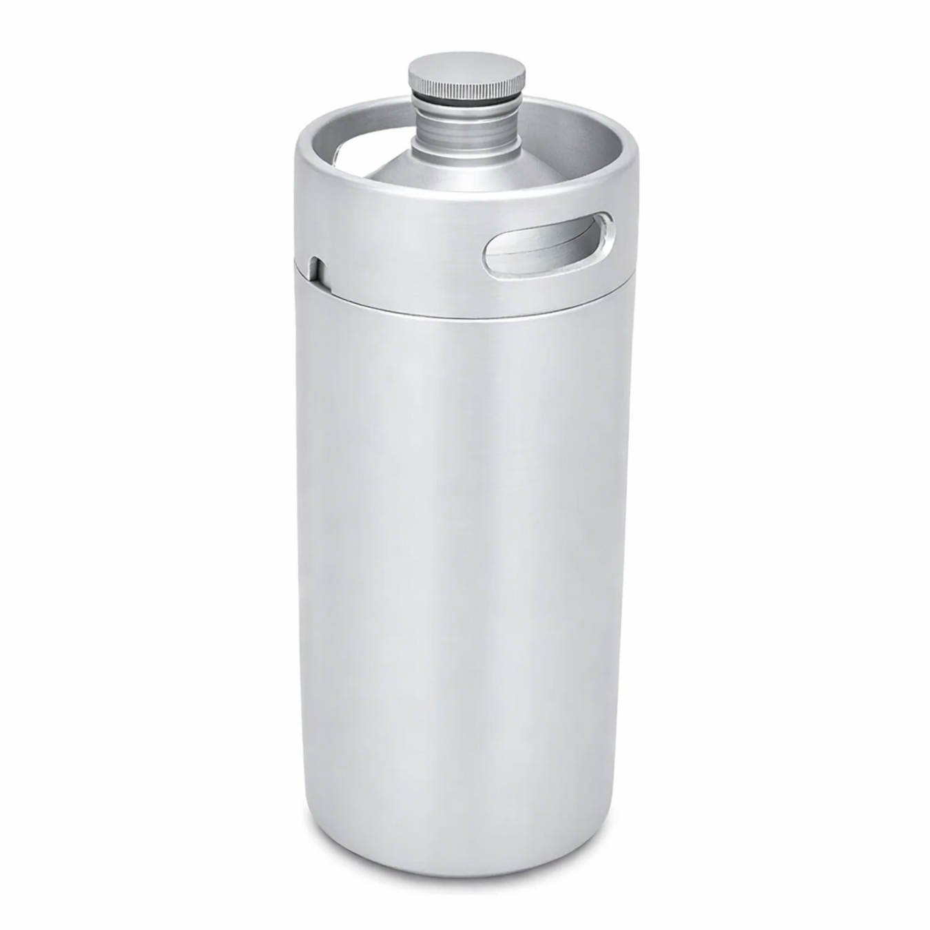 The Keg Urn For Ashes - Brushed Alloy - Adult Cremation Urn