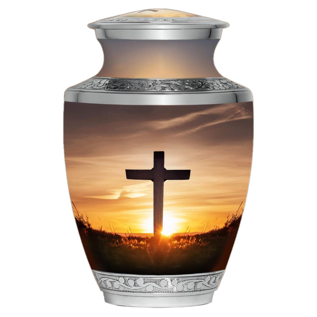 Transcendent Cross - Adult Cremation Urn