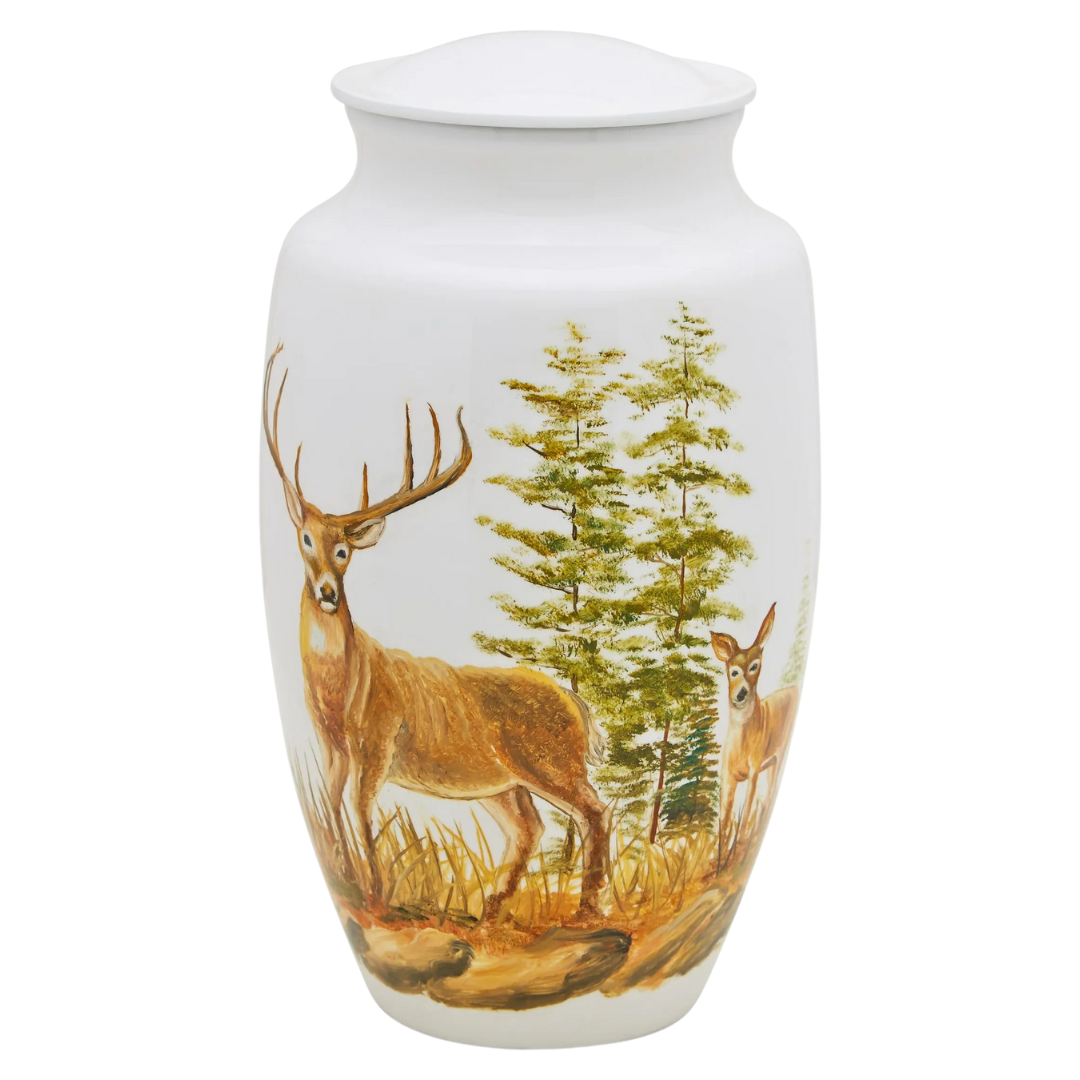 Two Deer Adult Cremation Urn