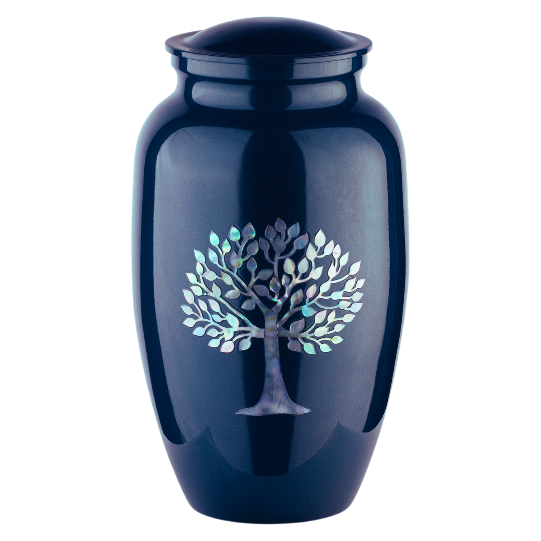 Tree of Life - Adult Cremation Urn For Ashes - Mother of Pearl