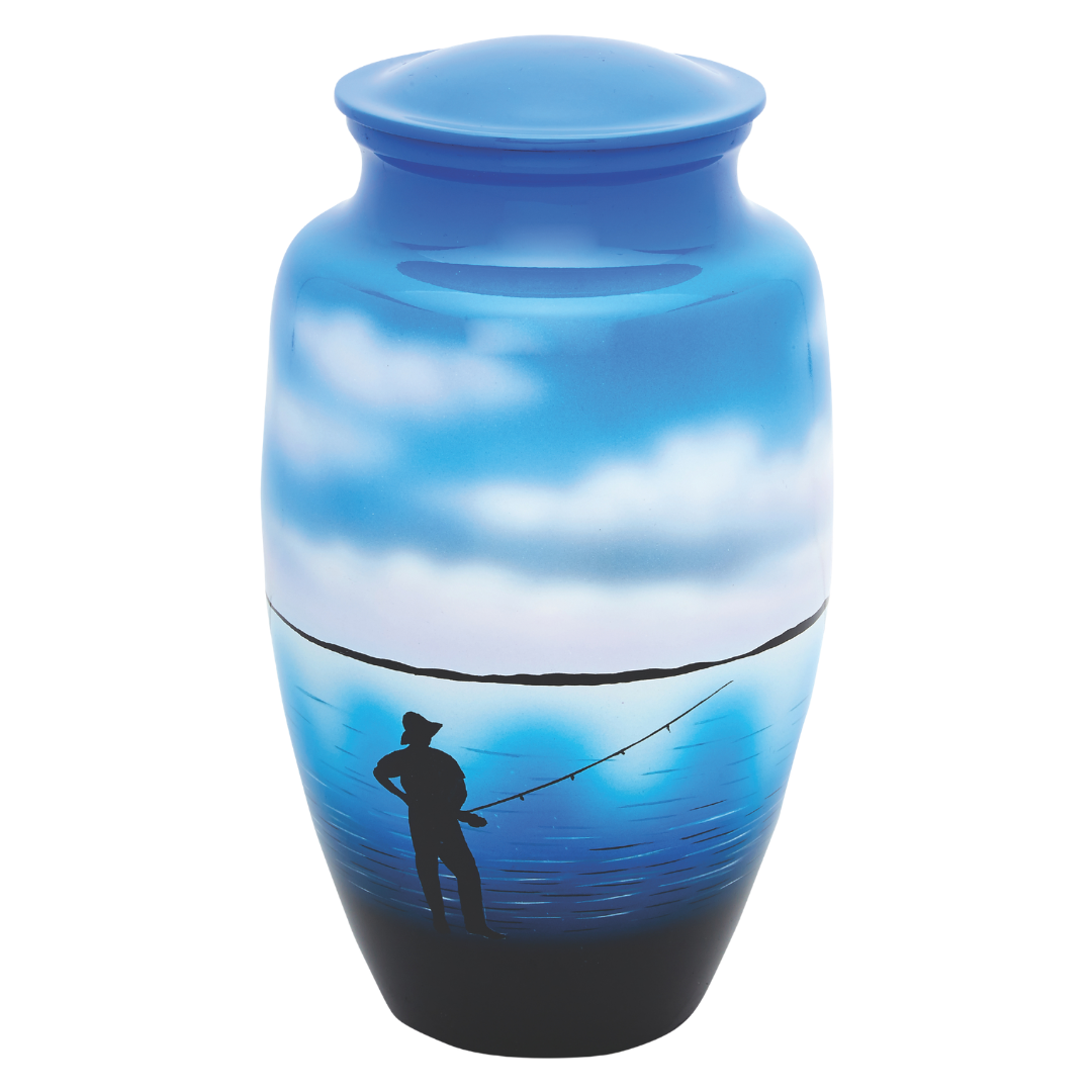 Fisherman Adult Cremation Urn