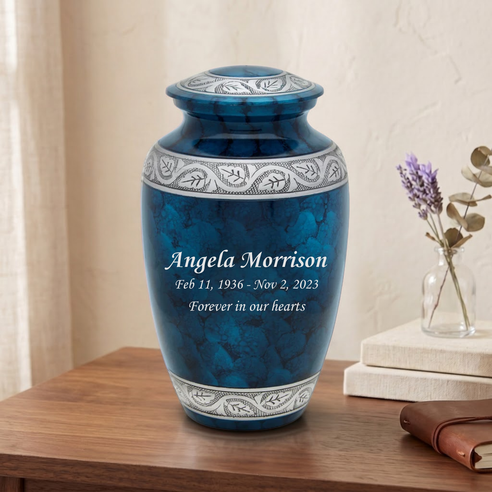 Middleton - Blue - Adult Cremation Urn