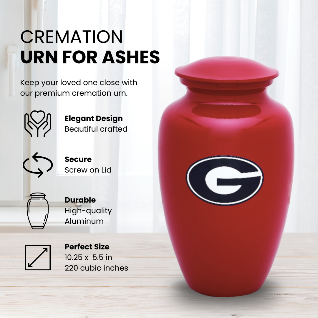 UGA Red Adult Urn