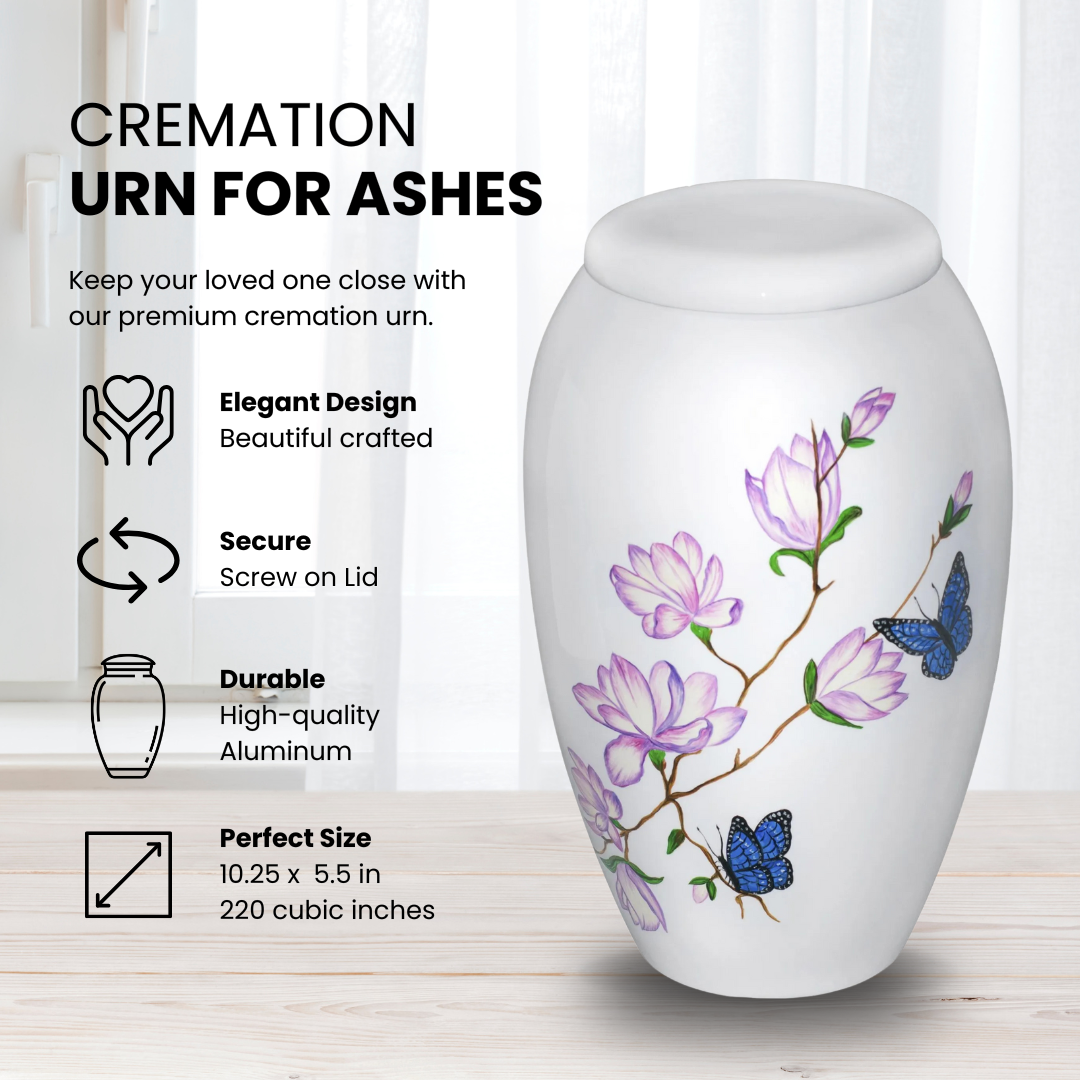Butterfly Landing Adult Cremation Urn