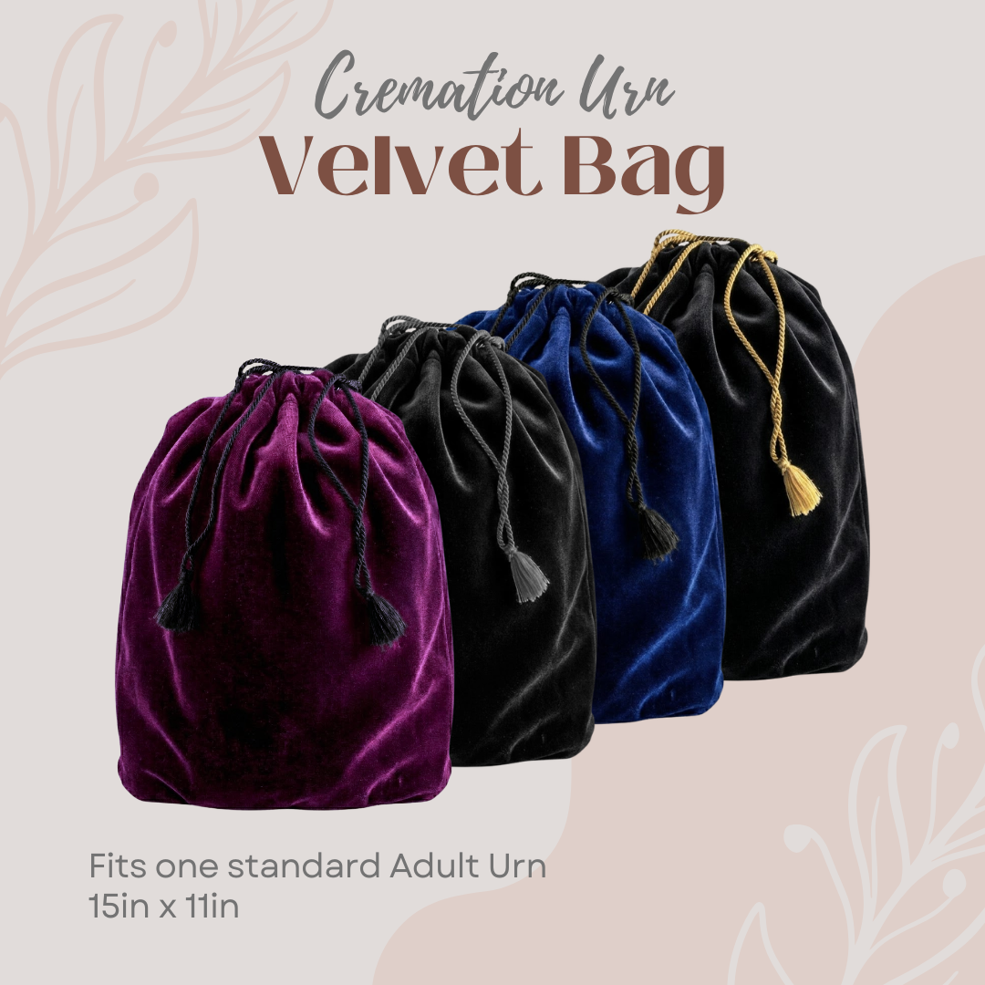 Velvet Bag for Adult Cremation Urn