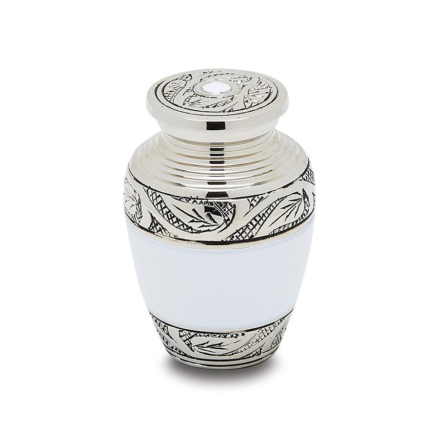 Grecian White Token Urn