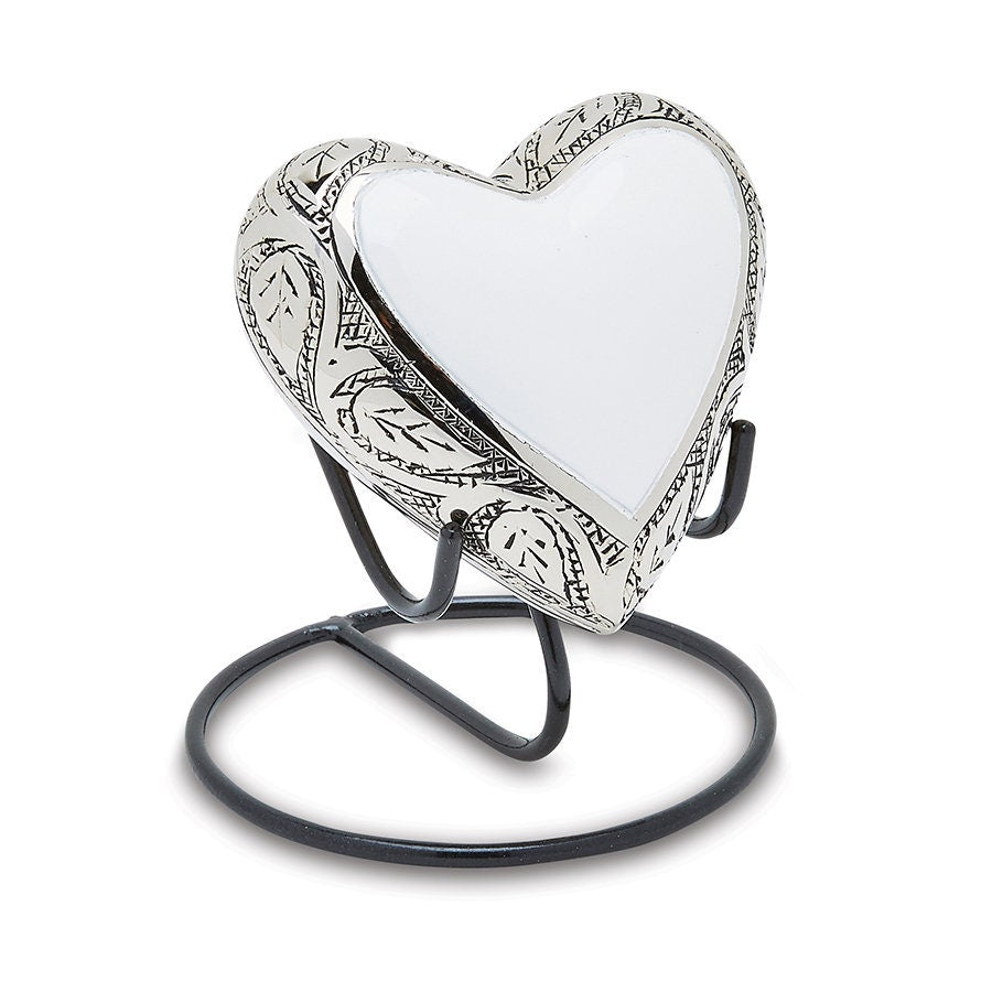 Grecian White Keepsake Heart