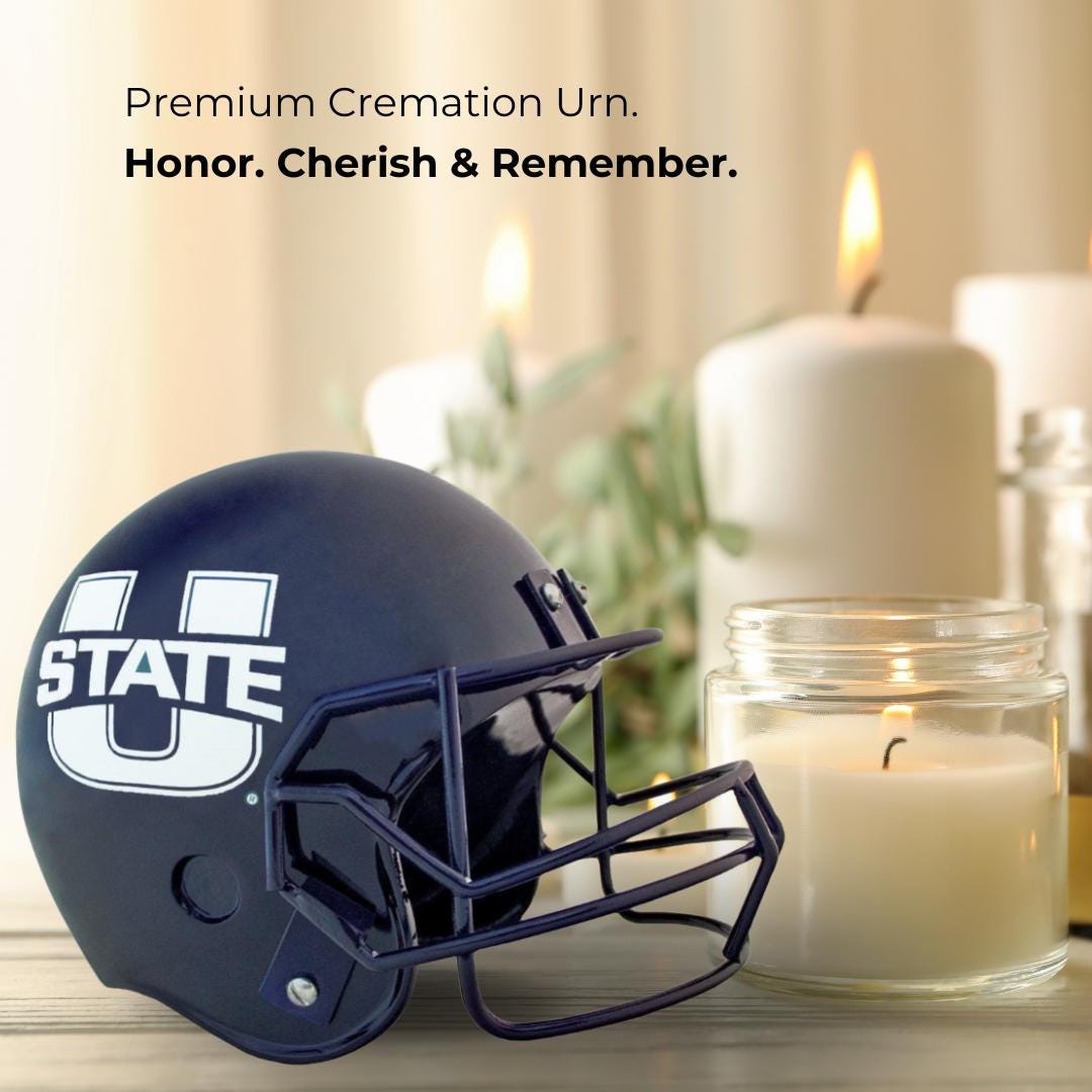 Utah State Football Helmet Urn