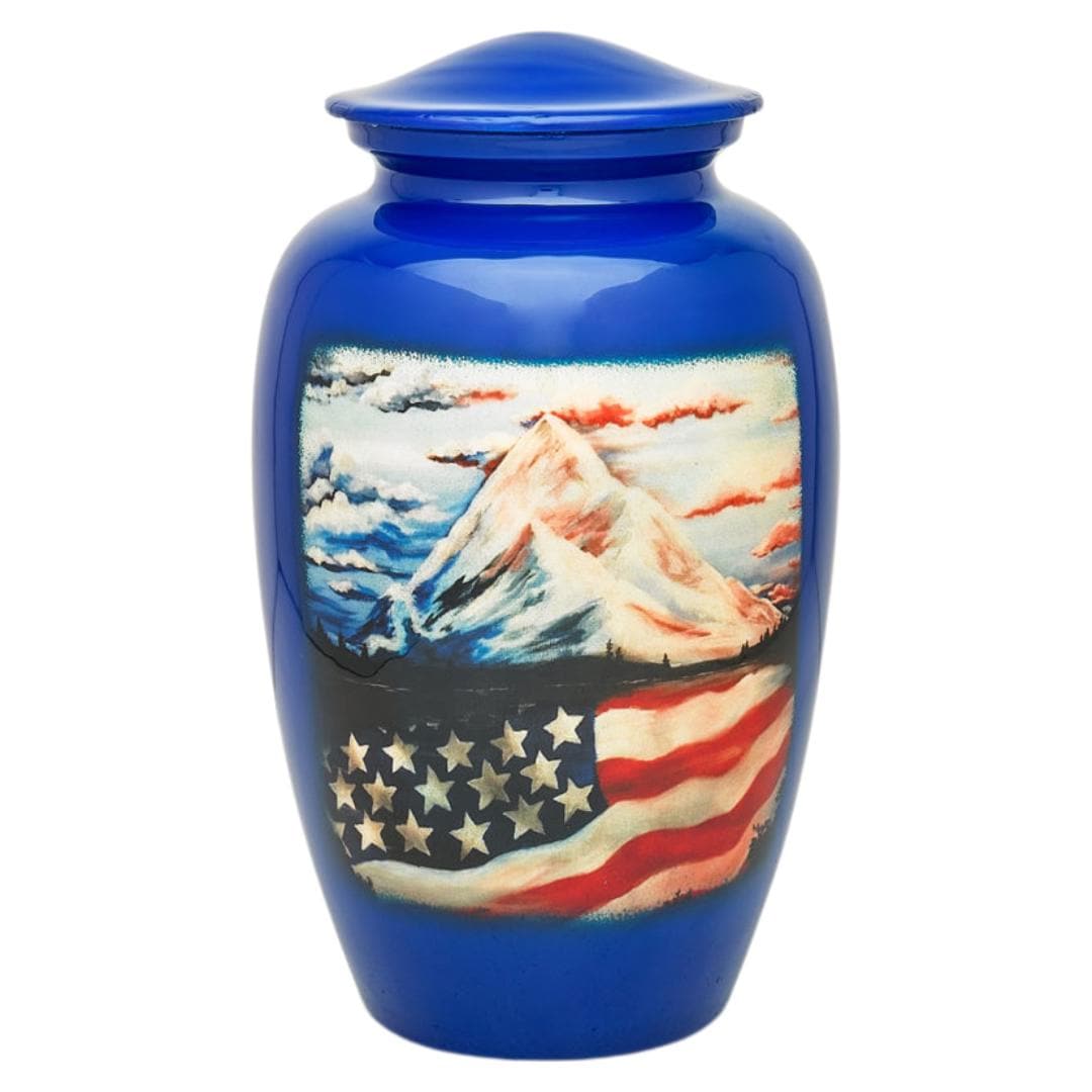 Blue Patriots Peak Adult Urn