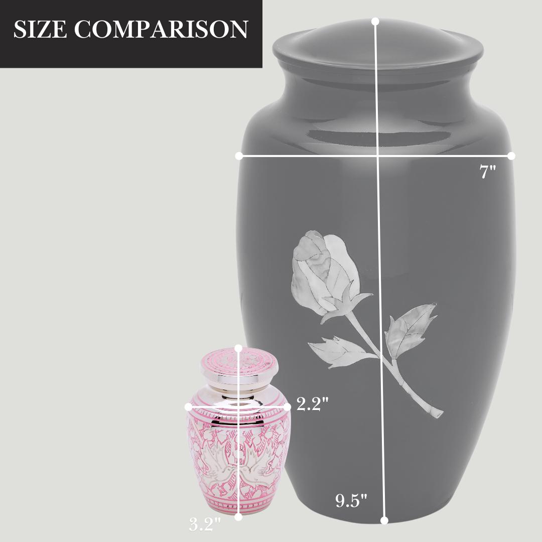 Pink Loving Doves Token Urn