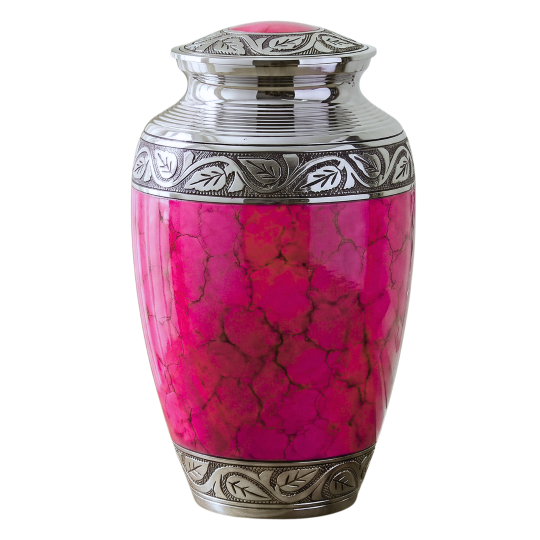 Grecian Pink - Brass Cremation Urn