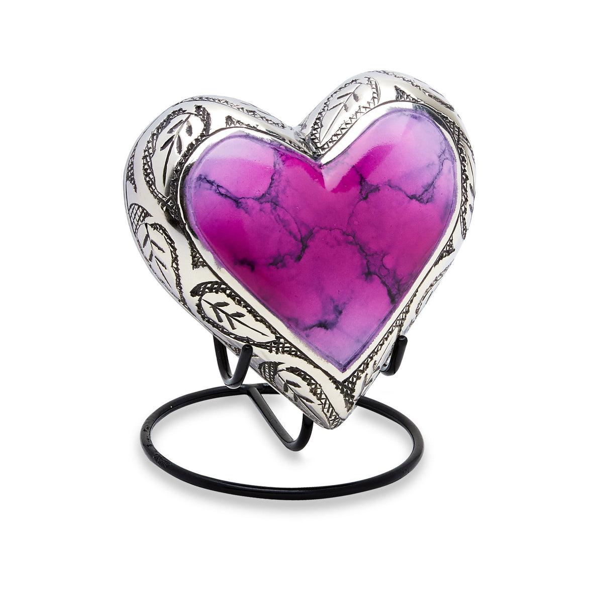 Grecian Pink Keepsake Mini Urn Heart