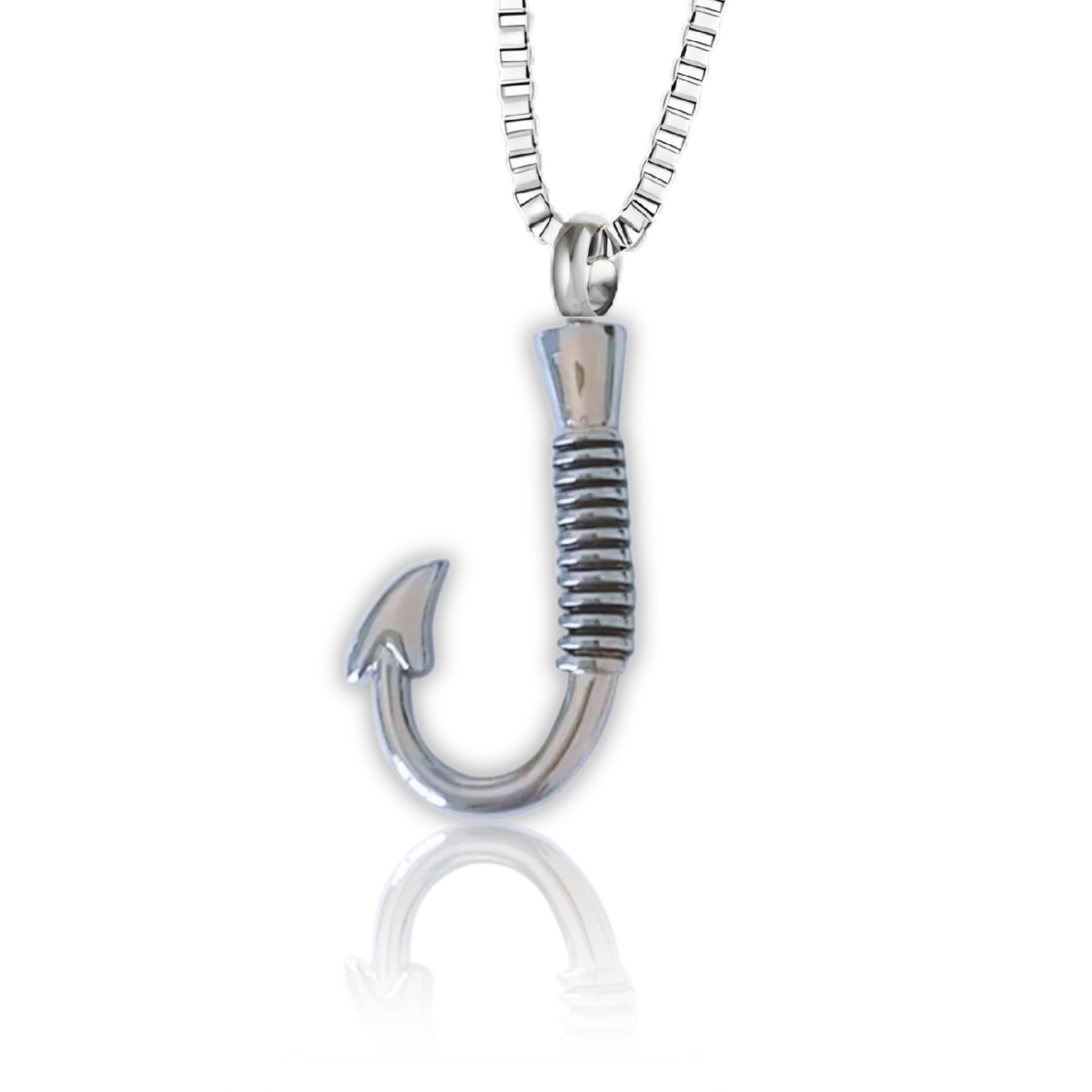 Fish Hook Pendant - Cremation Necklace
