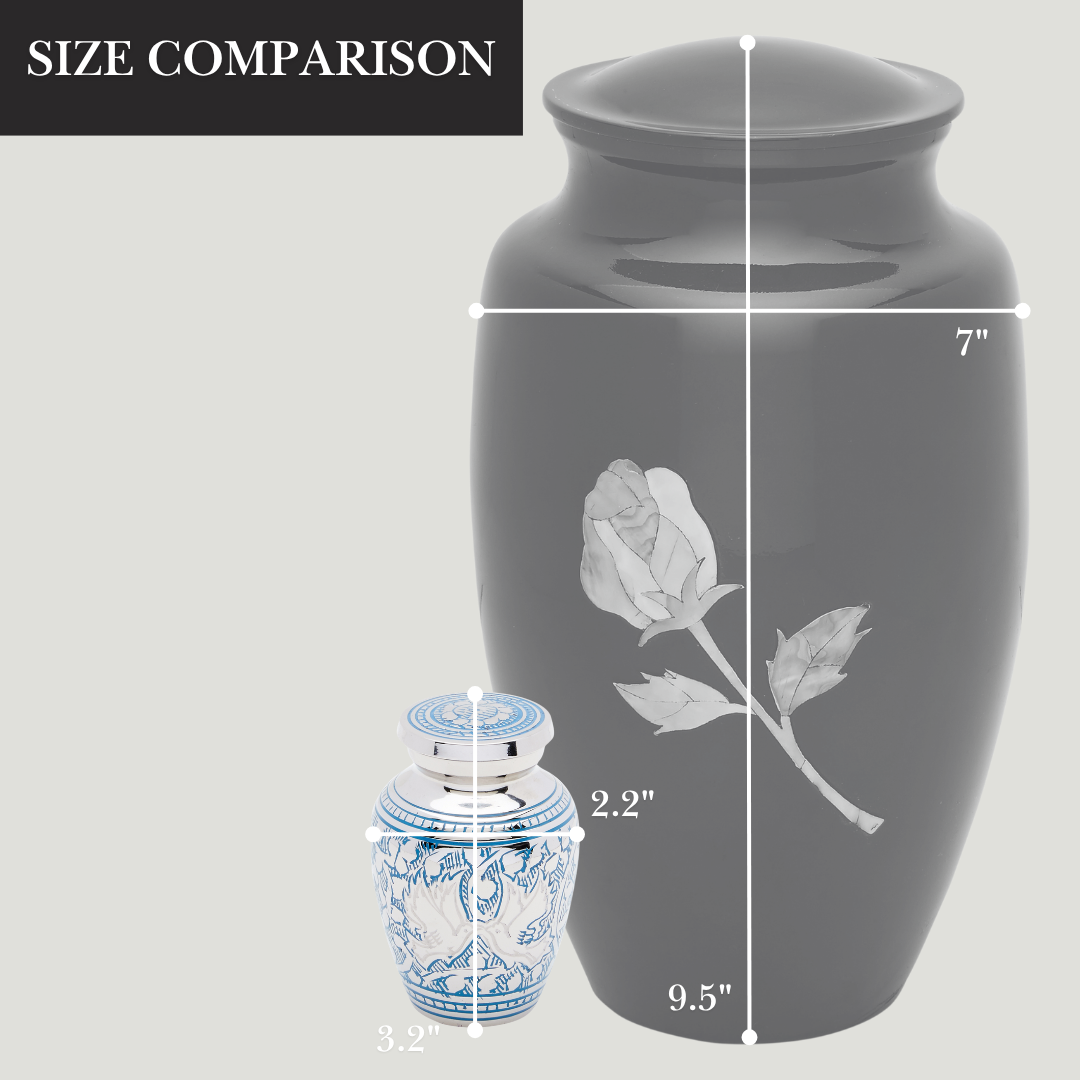 Blue Loving Doves Token Urn