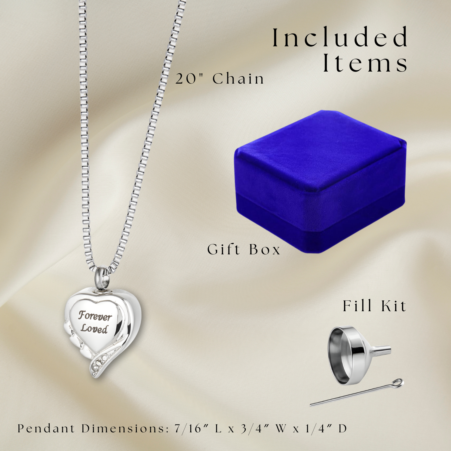 Forever Loved Pendant - Cremation Necklace