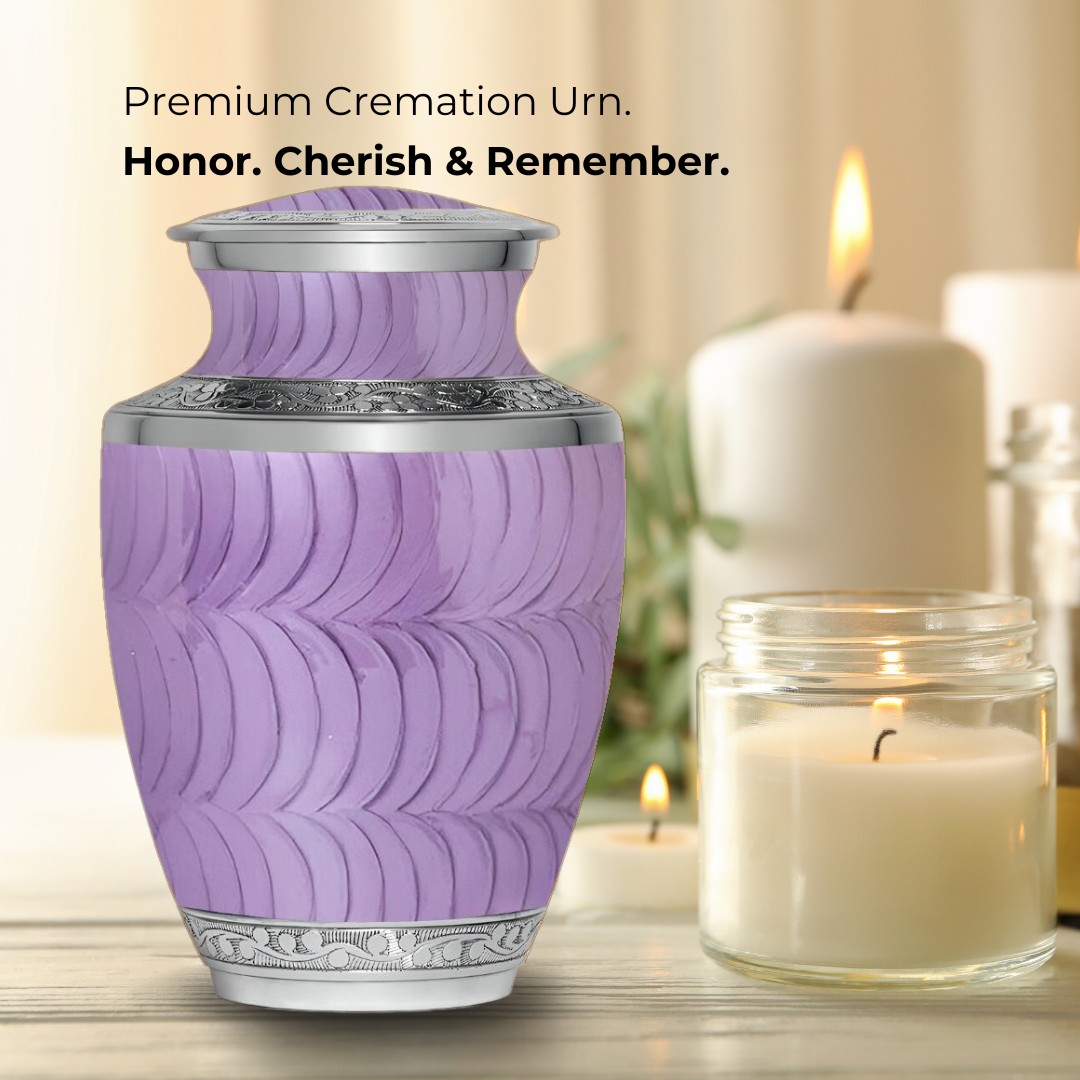 Purple (lavender) - Adult Cremation Urn
