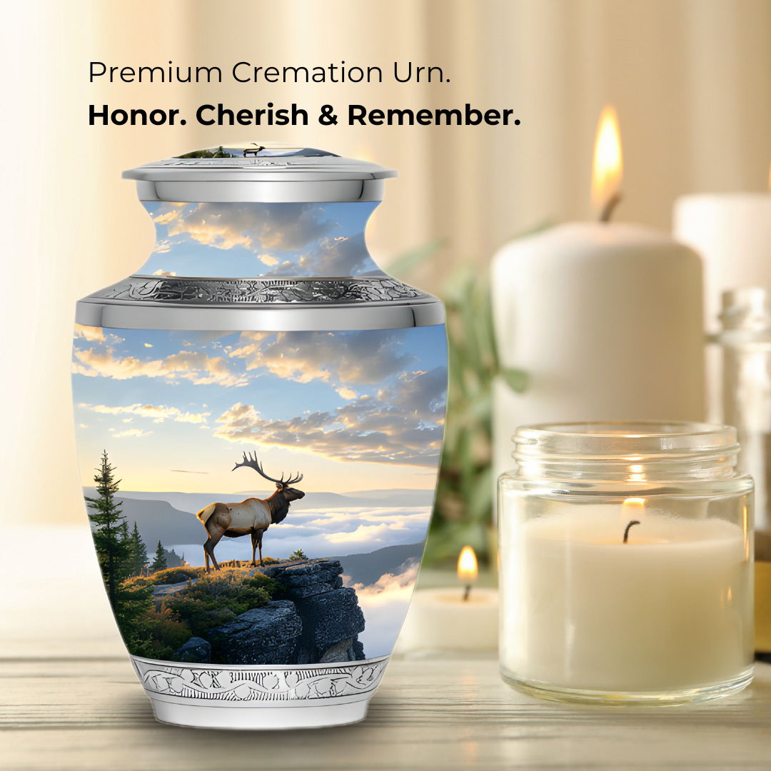 Mountain View Great Elk - Adult Cremation Urn