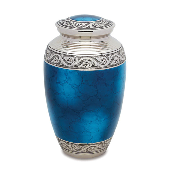 Grecian - Blue - Adult Cremation Urn