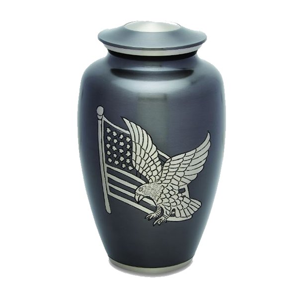 American Pride - Gray - Adult Cremation Urn