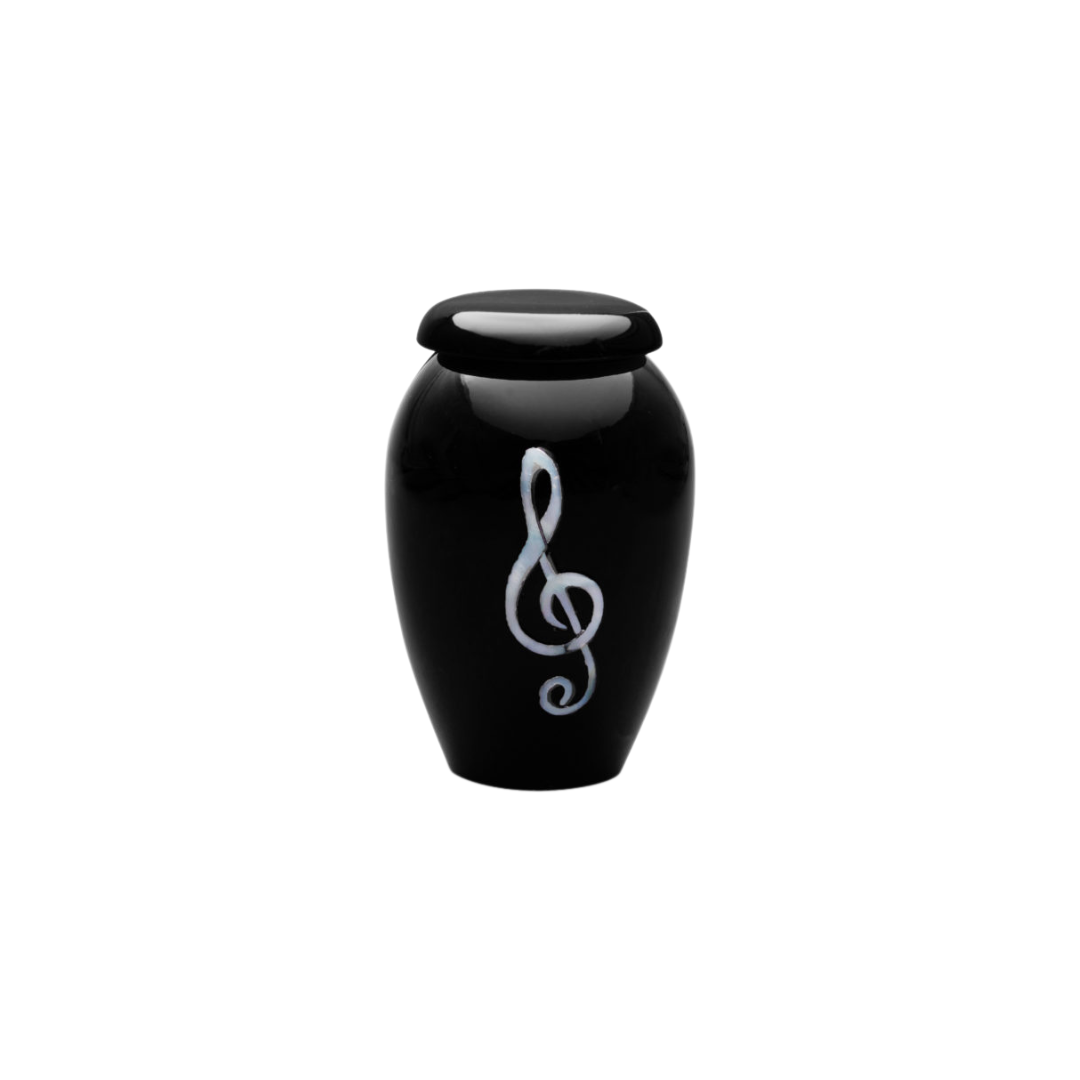 Ebony & Ivory - Cremation Keepsake - Mother of Pearl