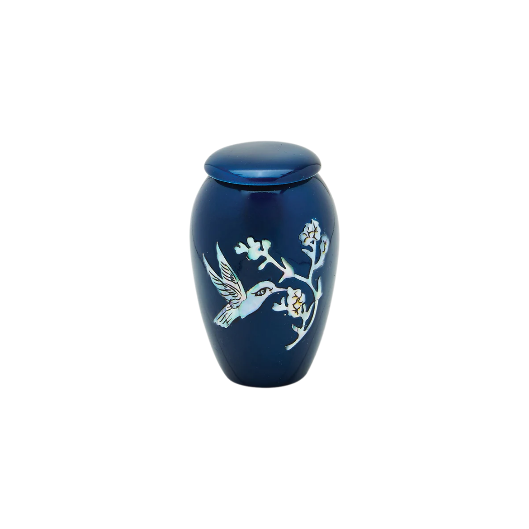 Blue Hummingbird Token Urn