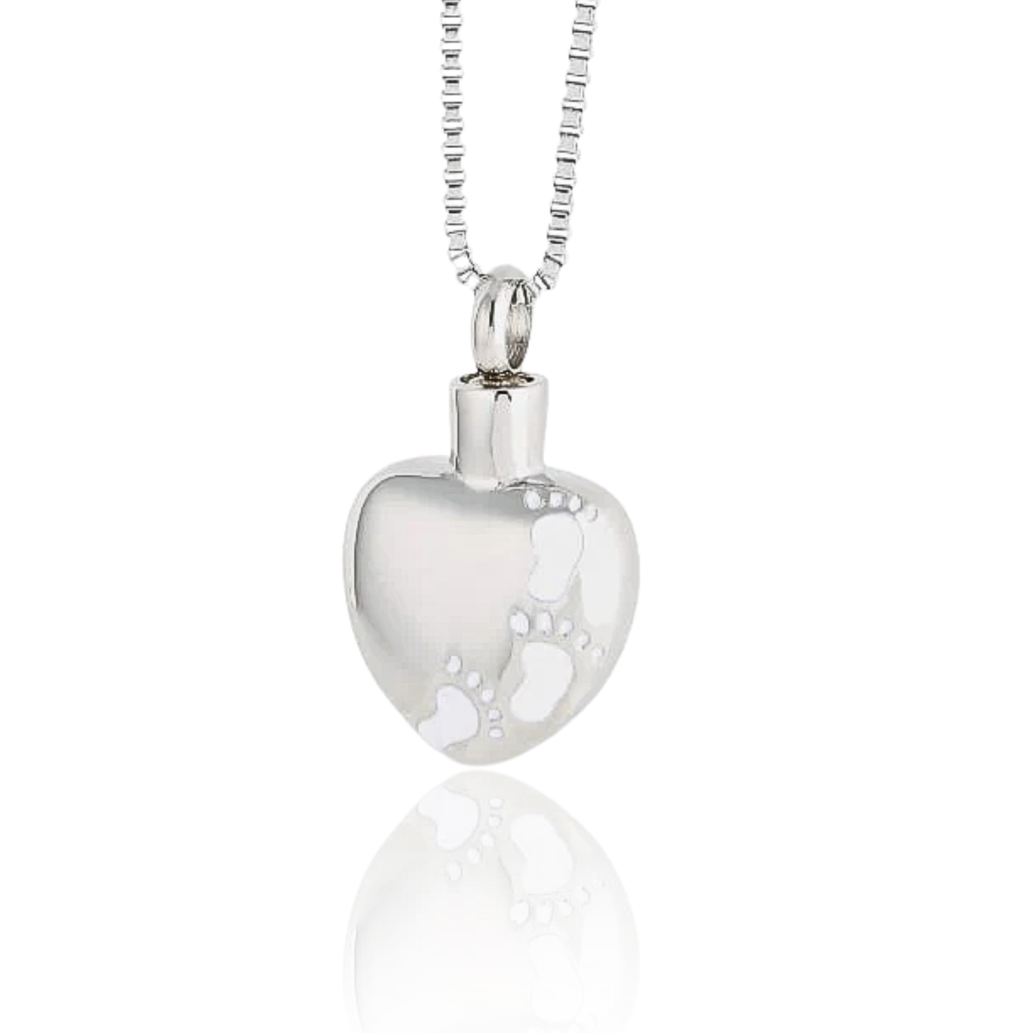 Footprints Pendant - Cremation Necklace
