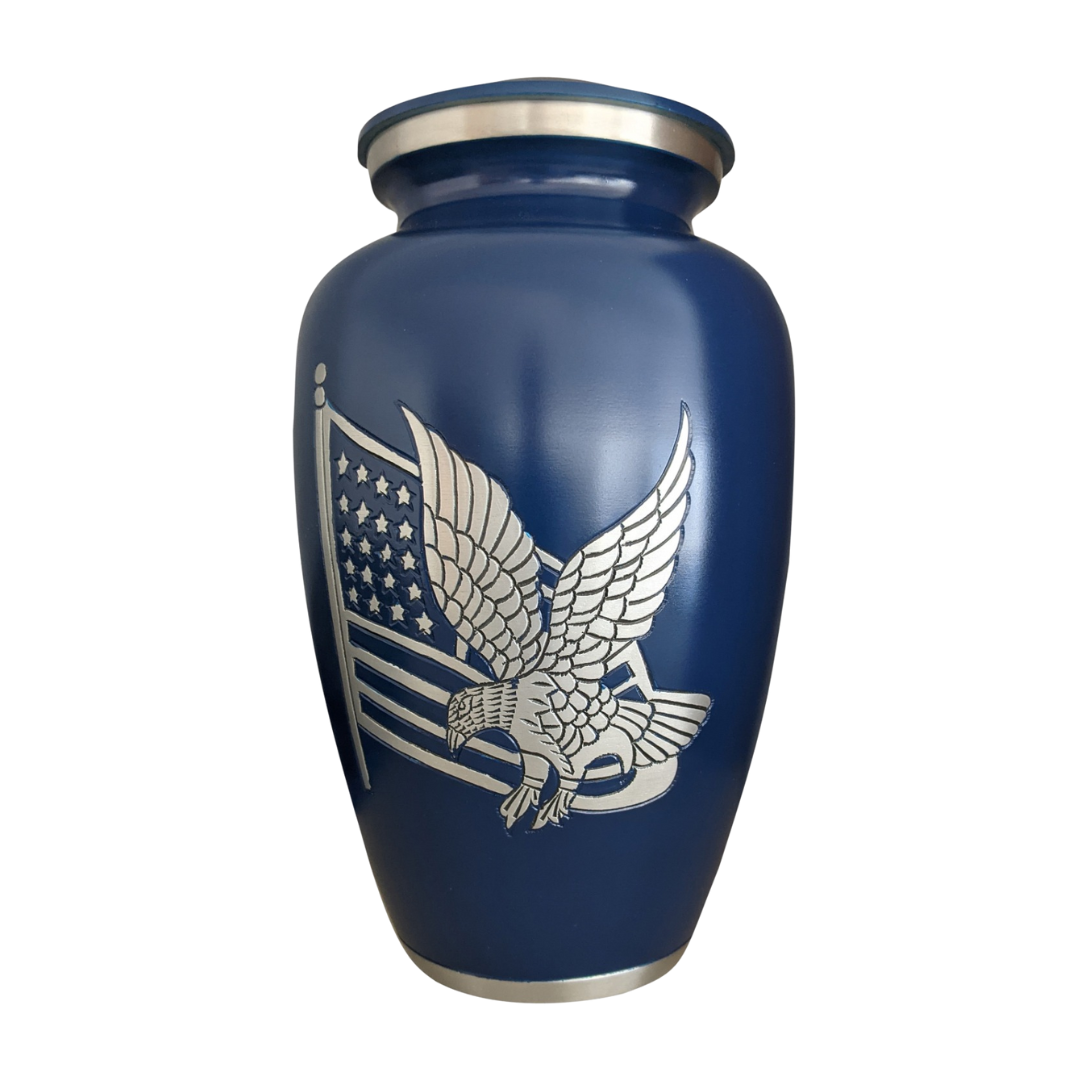 American Pride - Blue - Adult Cremation Urn