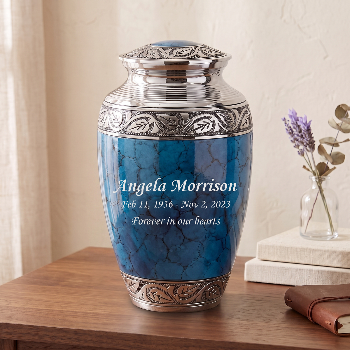 Grecian Blue Adult Urn
