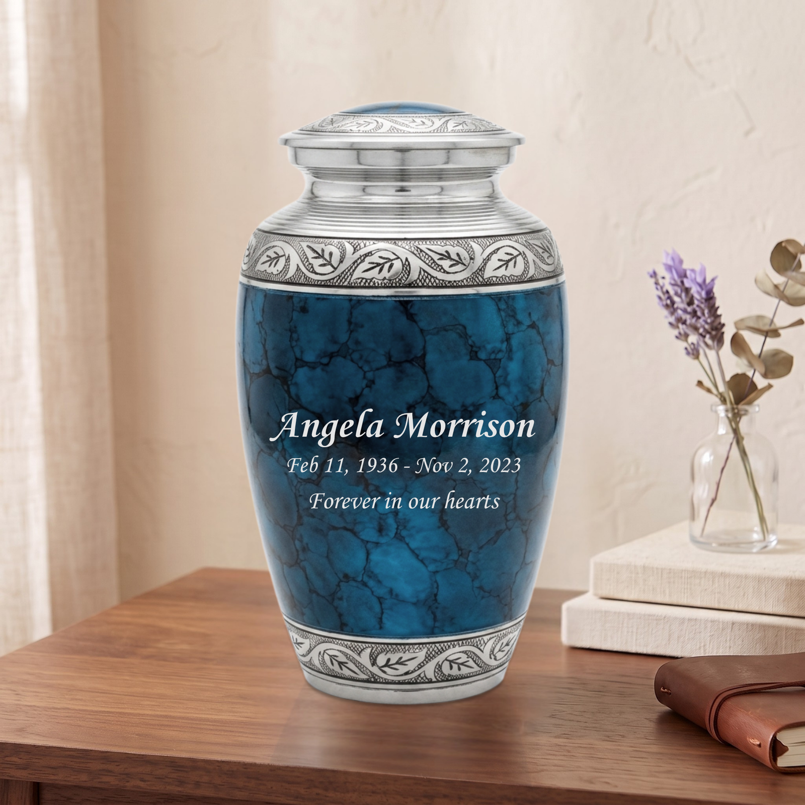 Mediterranean Mystic Blue Adult Urn