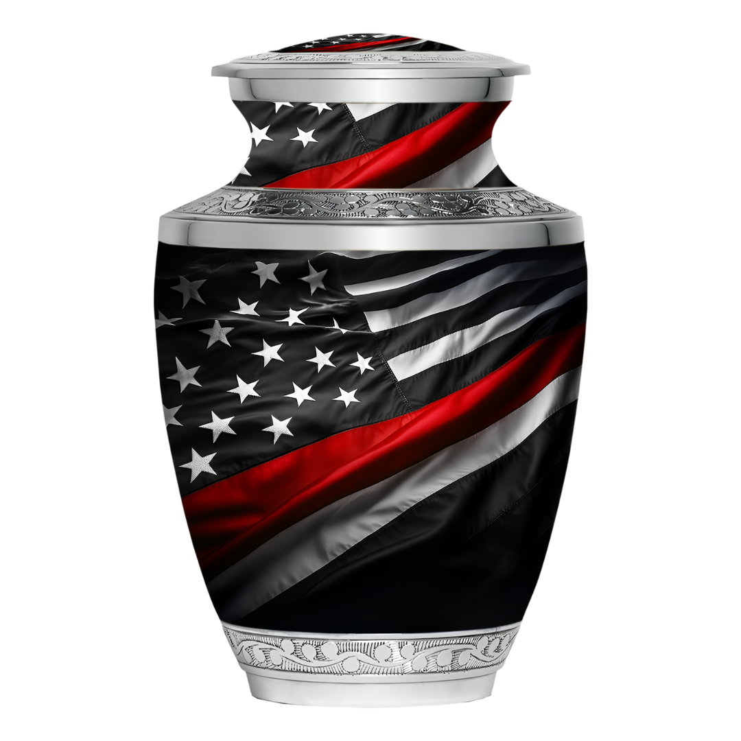 First Responder - Firefighter (Red) - Adult Cremation Urn