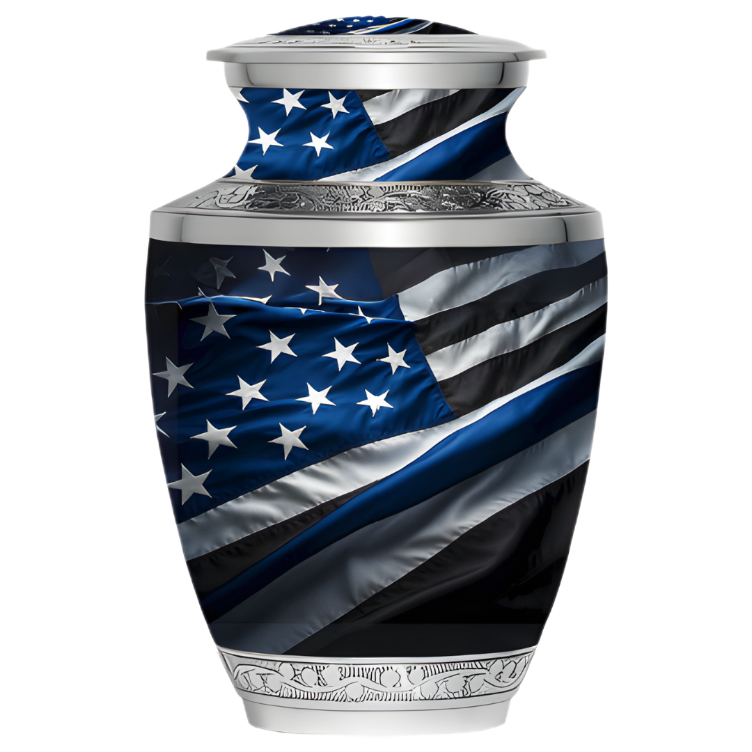 First Responder - Police (Blue) - Adult Cremation Urn