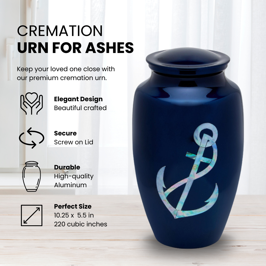 Anchors Away Adult Cremation Urn