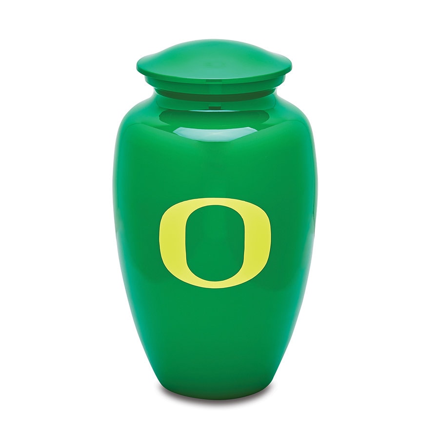 University Of Oregon Green Adult Urn with Yellow O