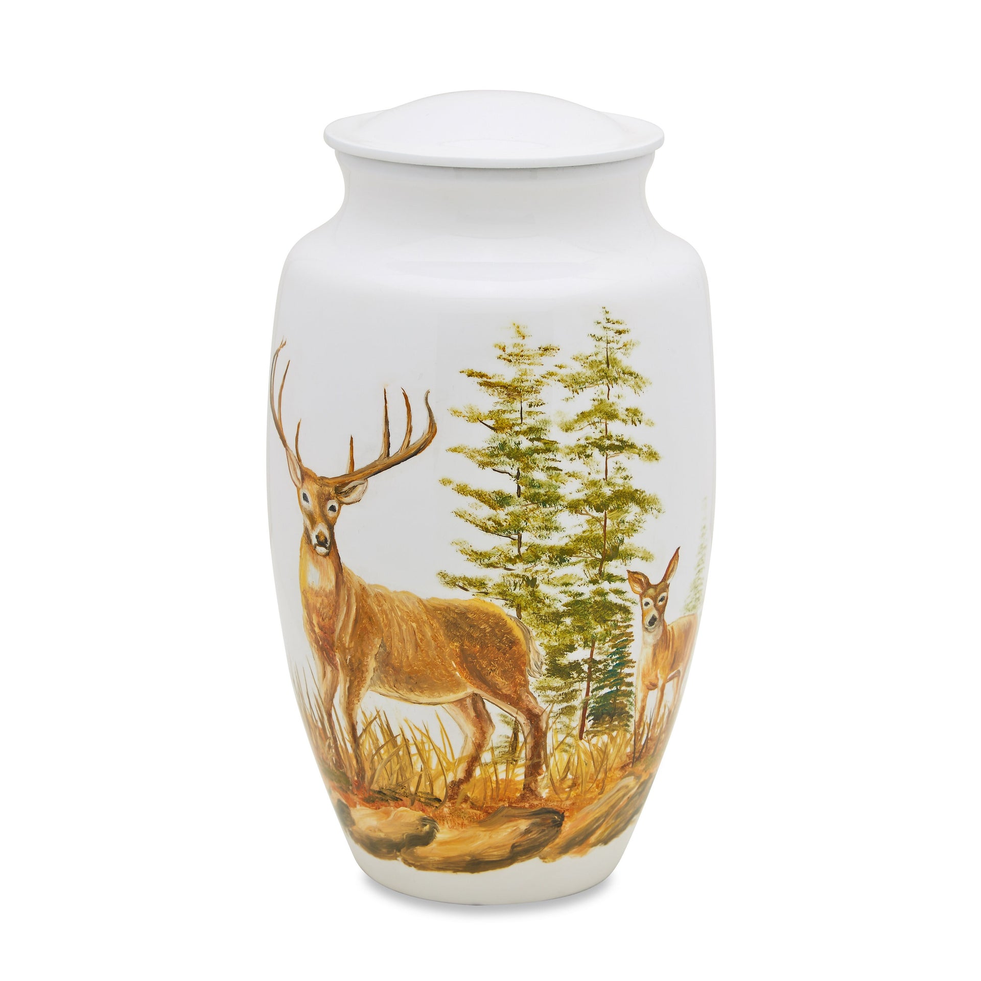 Two Deer Adult Cremation Urn